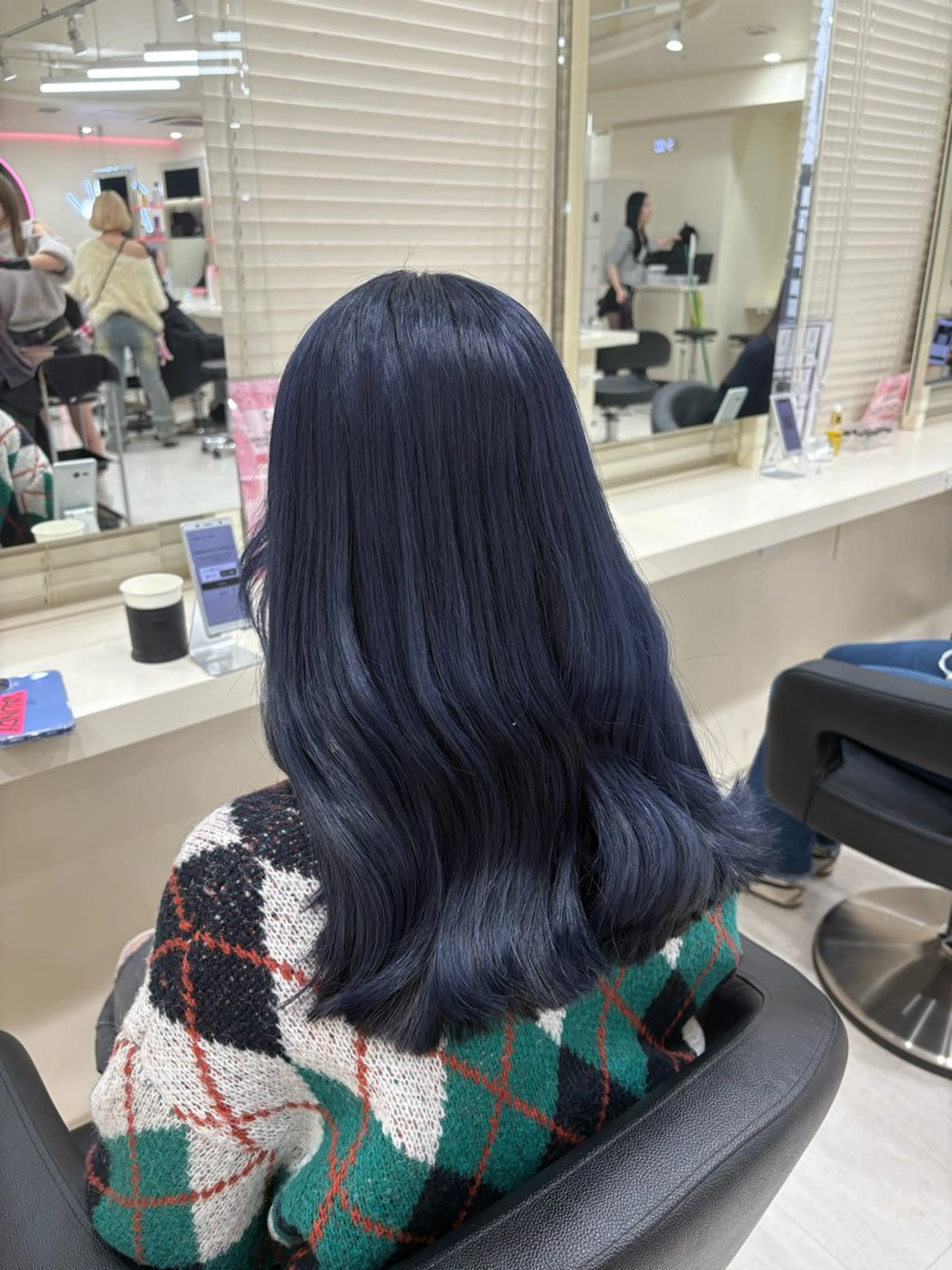 ミディアム カラー ヘアアレンジ ヘアカラー 💟RINNA 艶カラー💟のヘアスタイル