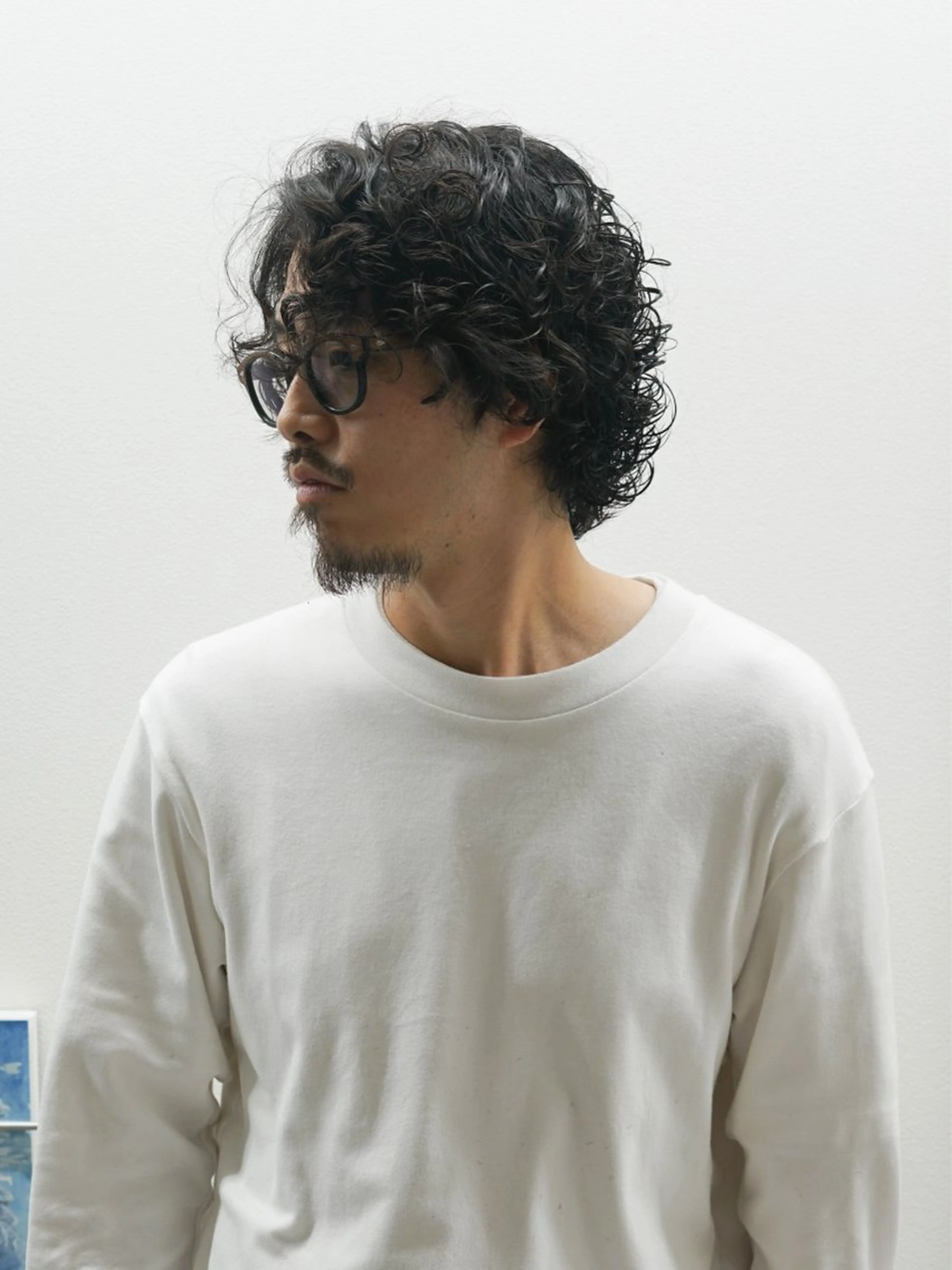 セミロング カット メンズカット 鈴木ルナのヘアスタイル