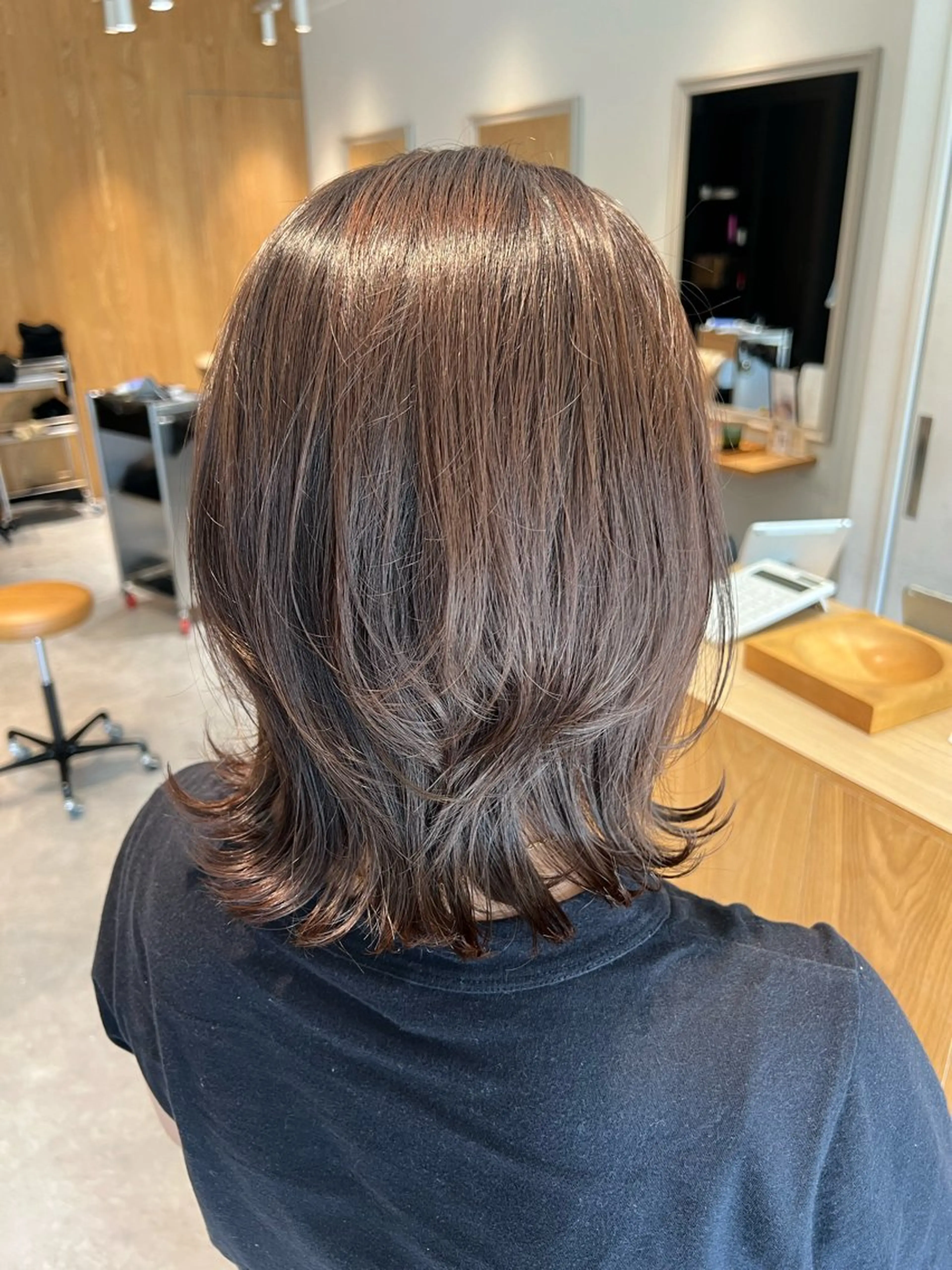 ミディアム 大河原 美優のヘアスタイル