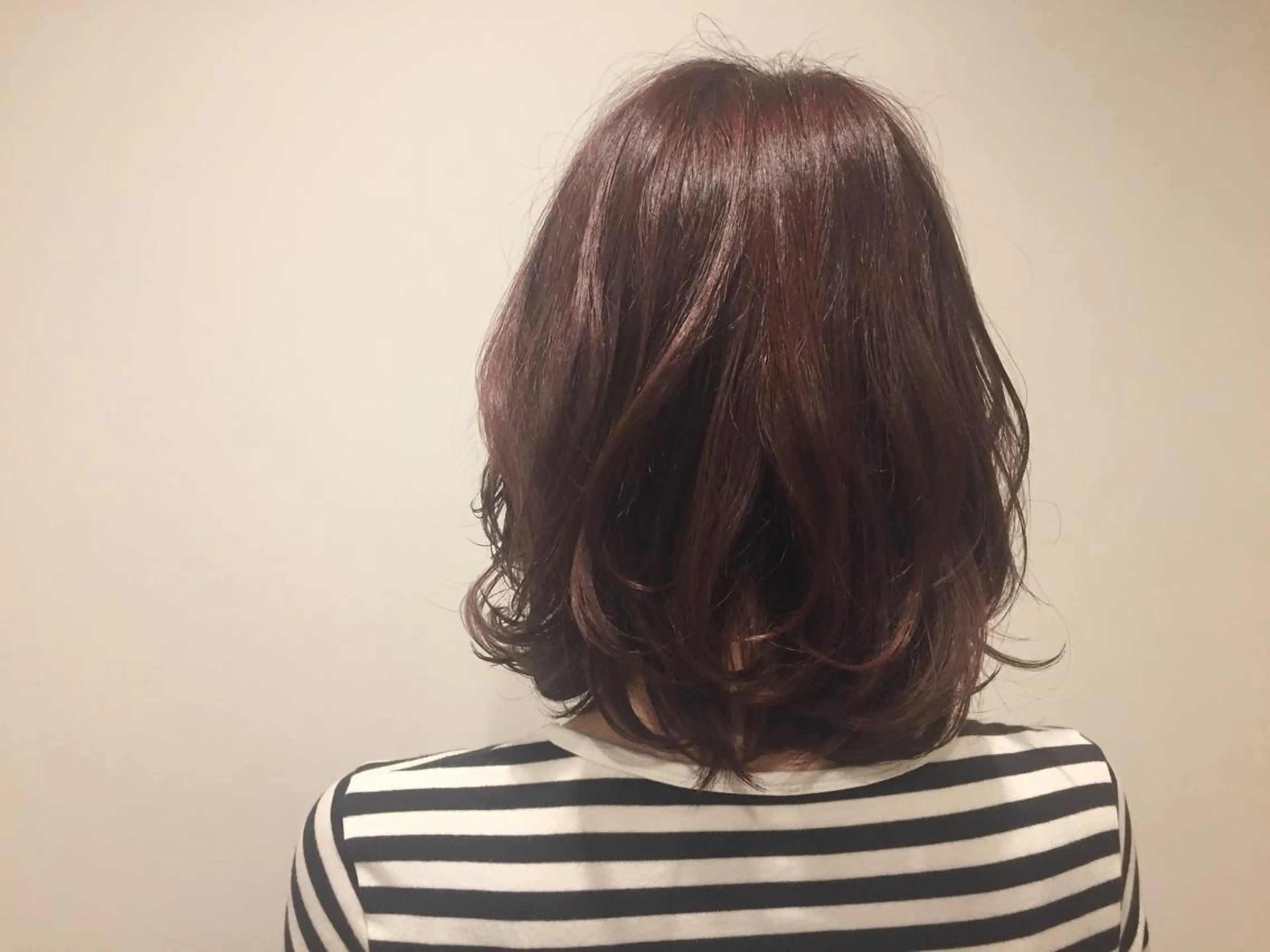 ミディアム カラー パーマ ピンクカラー 髪質改善/韓国風 レイヤー/田村祐樹のヘアスタイル