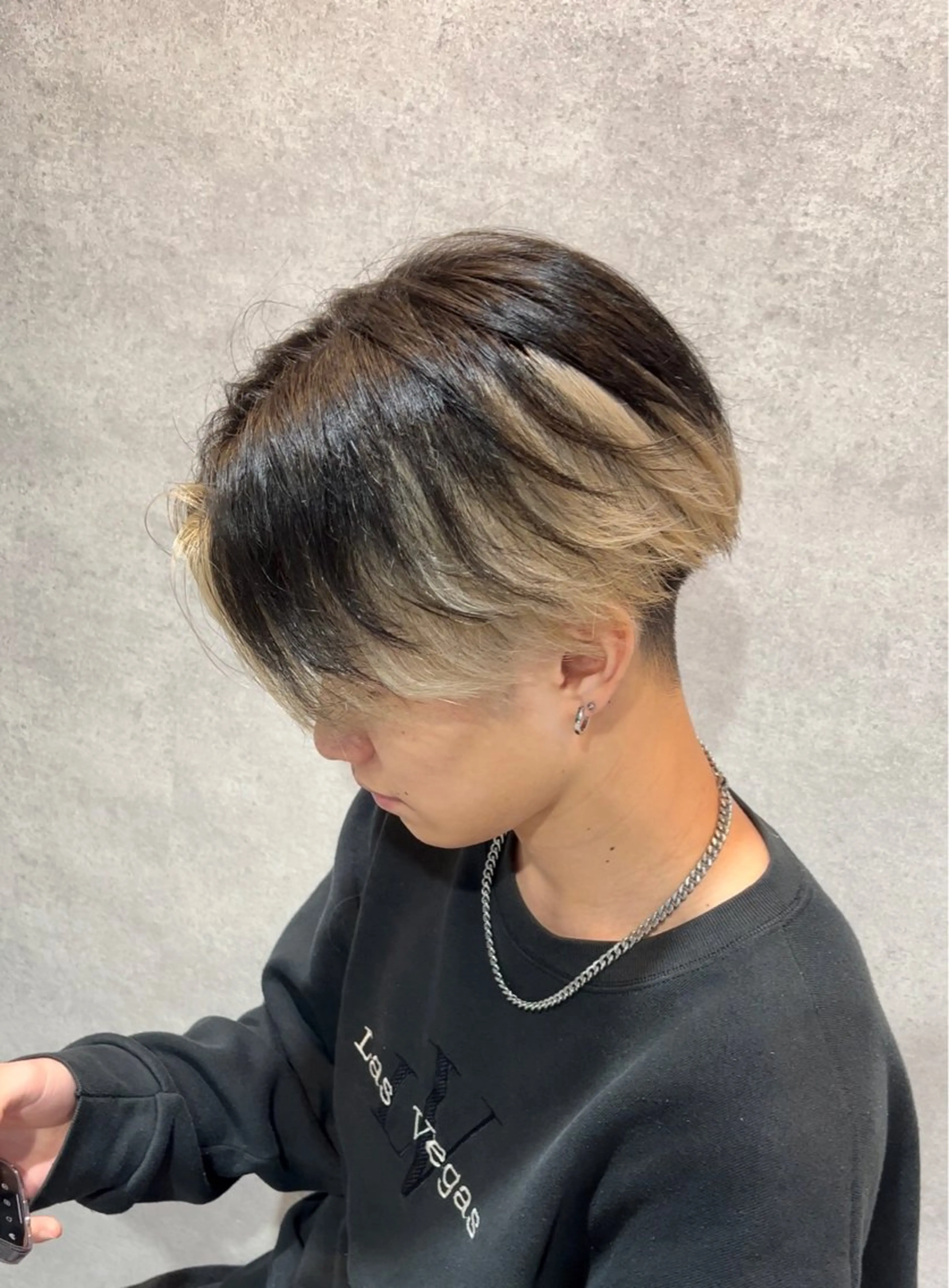 カラー メンズ メンズブリーチ ブリーチ デザインカラー ❤️‍🔥メンズ専門 mamu❤️‍🔥のヘアスタイル