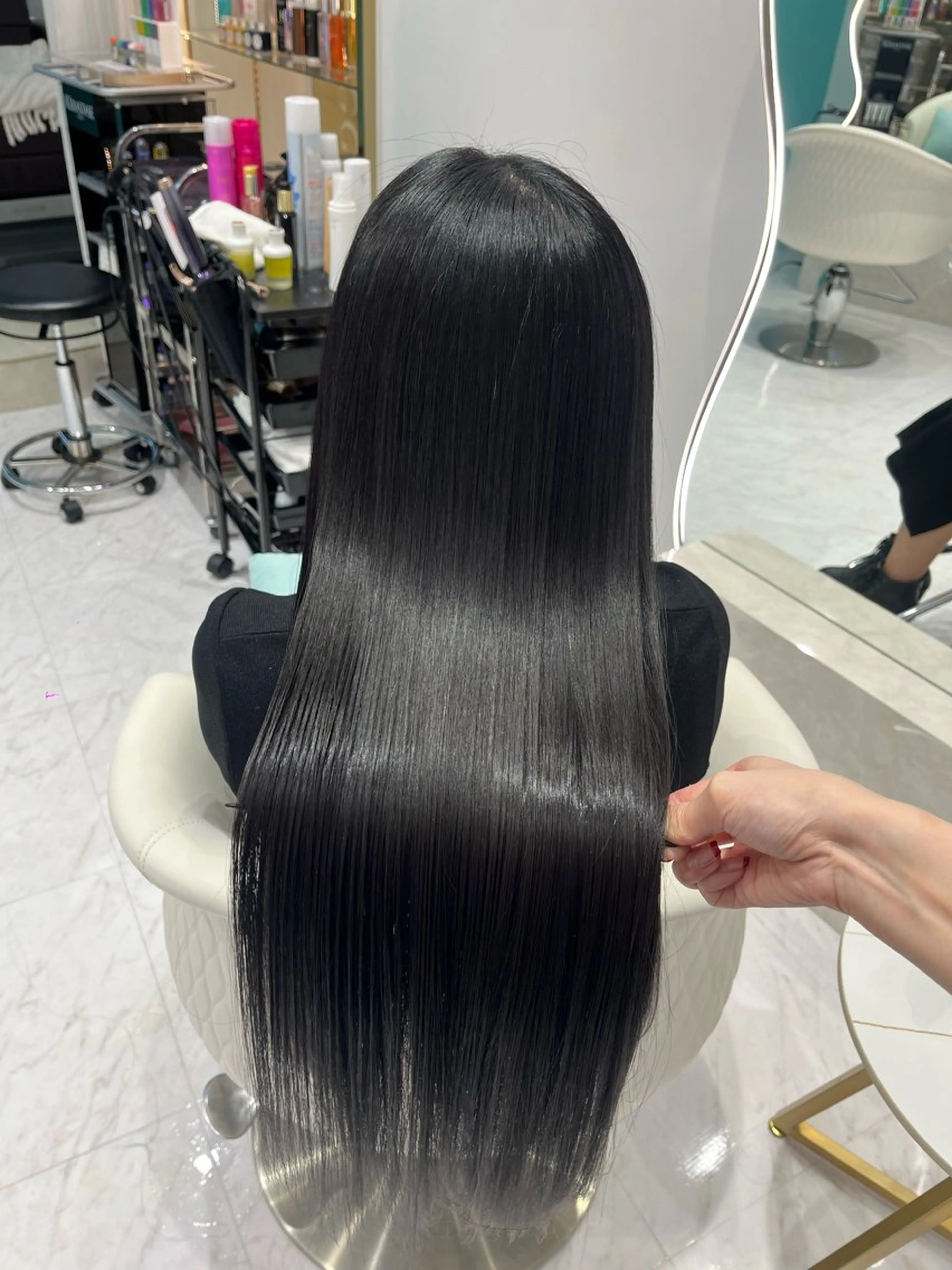 ロング 髪質改善 トリートメント トリートメント 名駅/大人韓国ヘア 艶カラー/Rihoのヘアスタイル