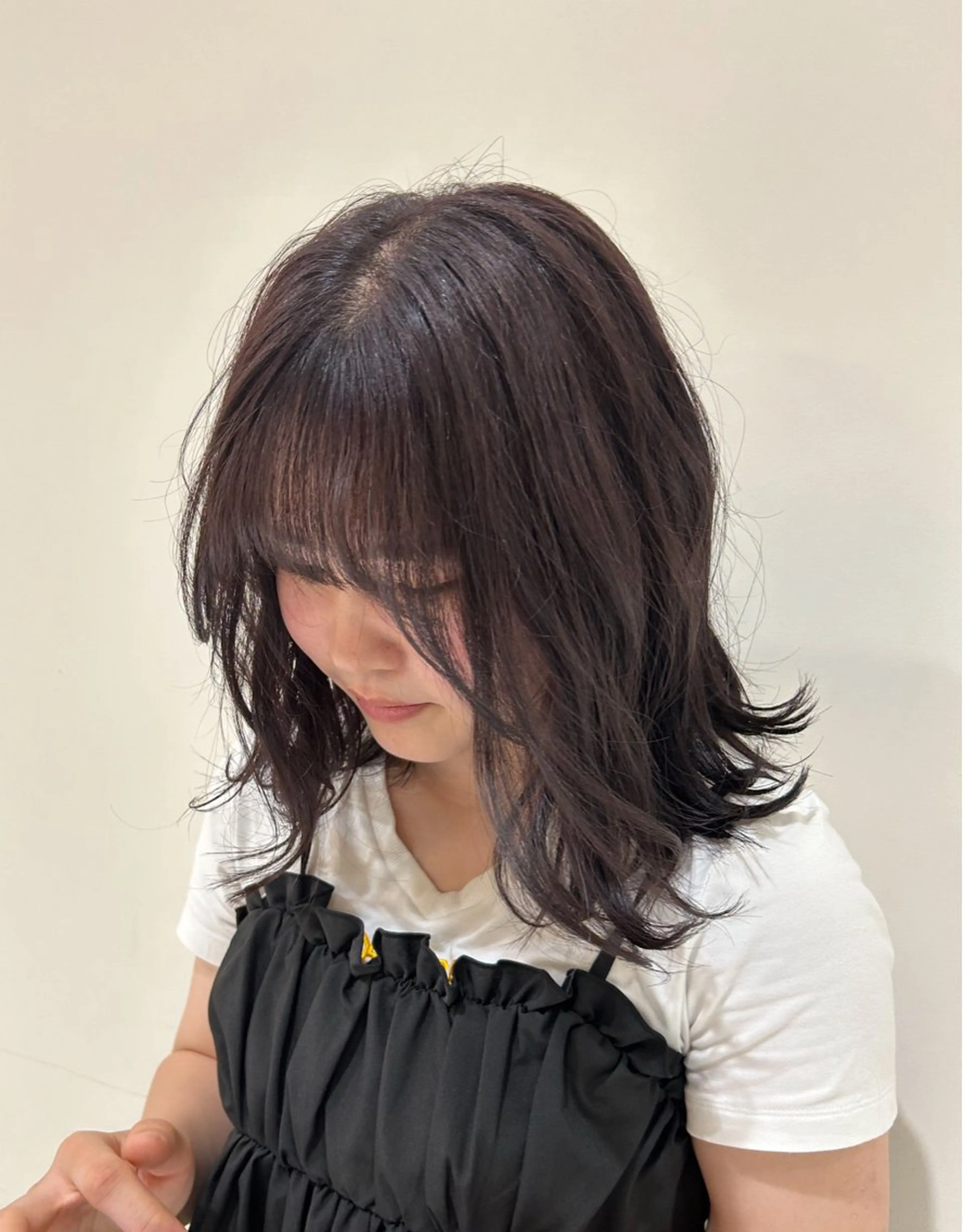 セミロング カラー 髪質改善/ストレート パーマ長久手/ひかるのヘアスタイル