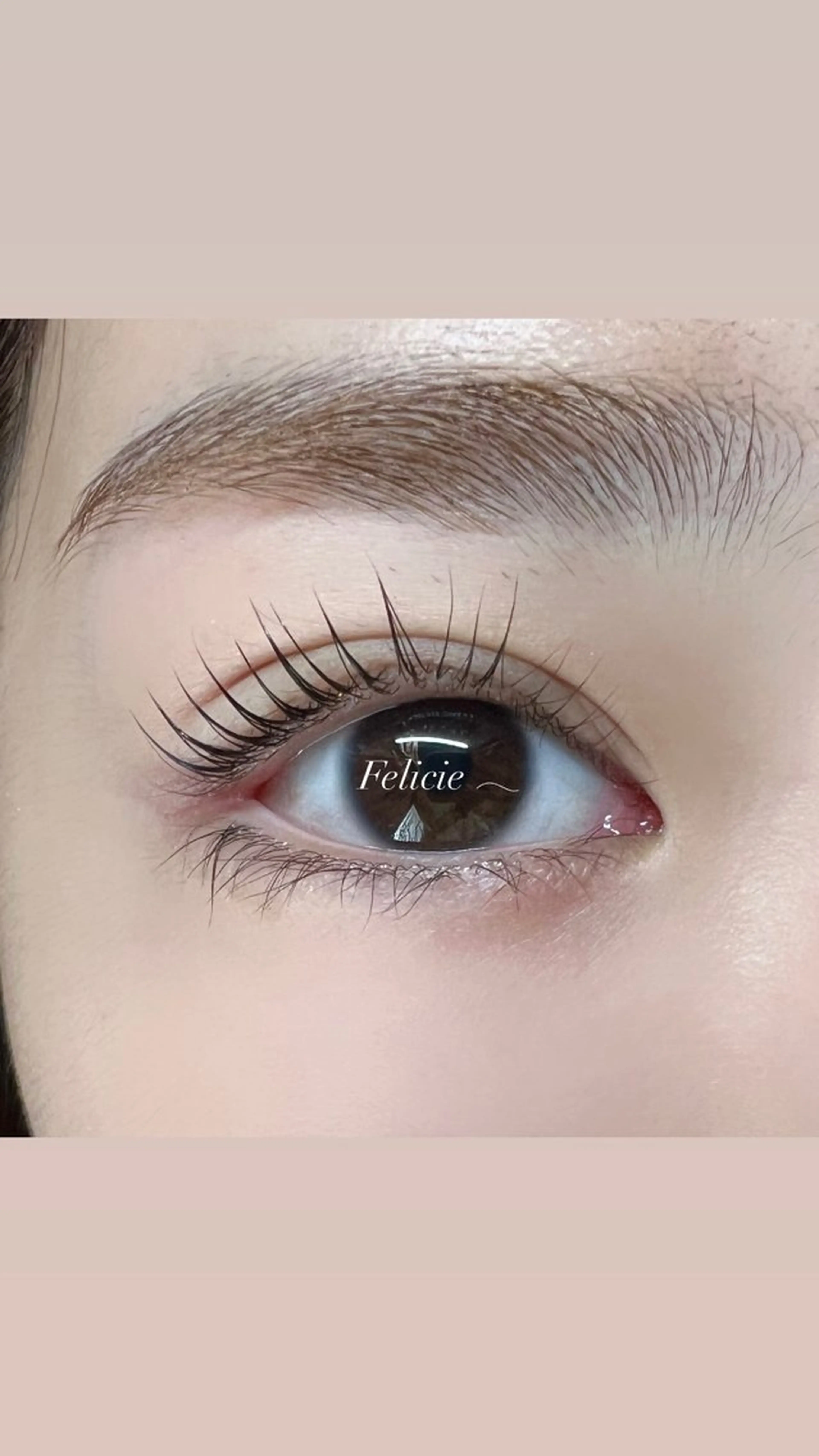 マツエク・マツパ パリジェンヌラッシュリフト マツパ Felicie＊ Sayakaのマツエク・マツパデザイン