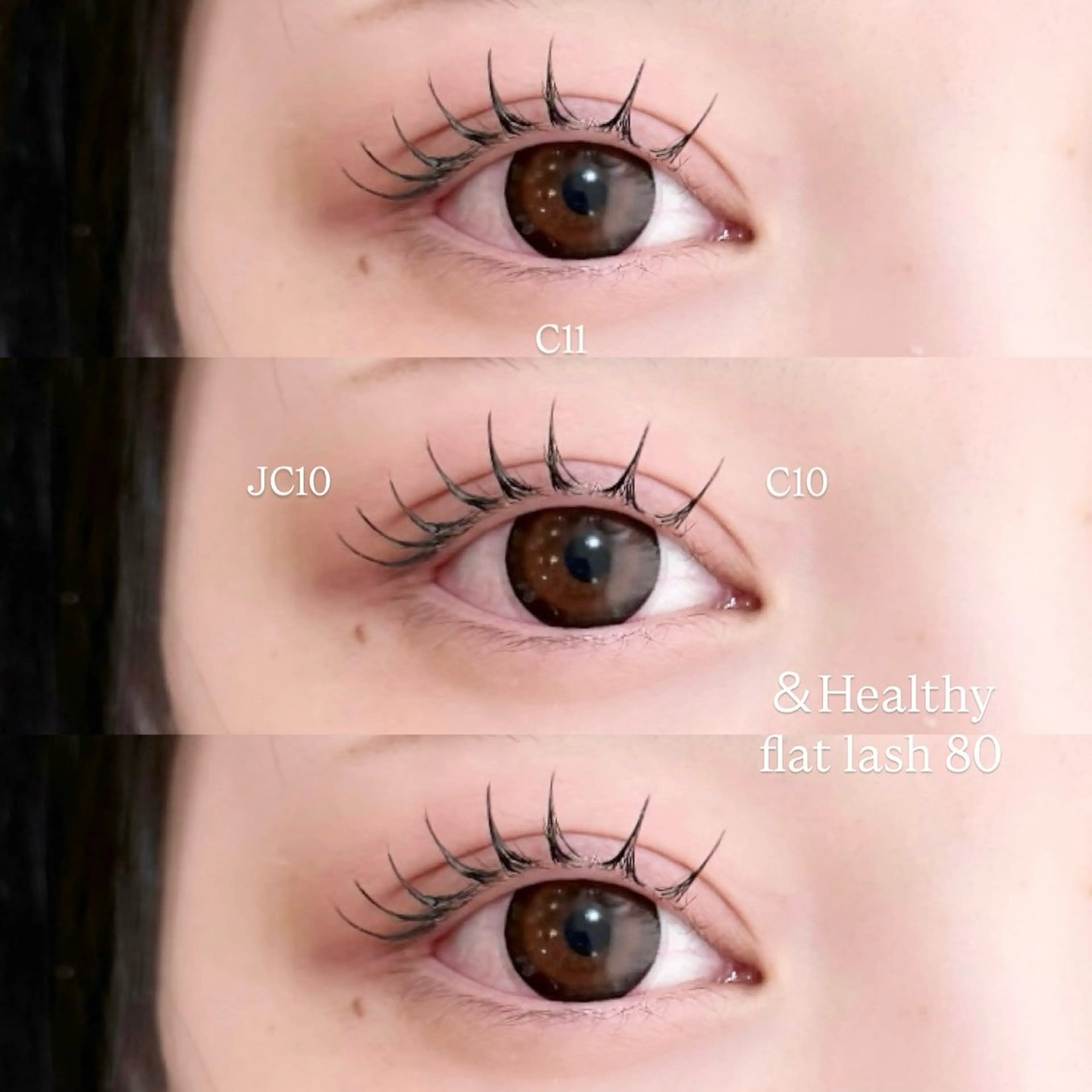 マツエク・マツパ フラットラッシュ マツエク 千島 里歩のマツエク・マツパデザイン