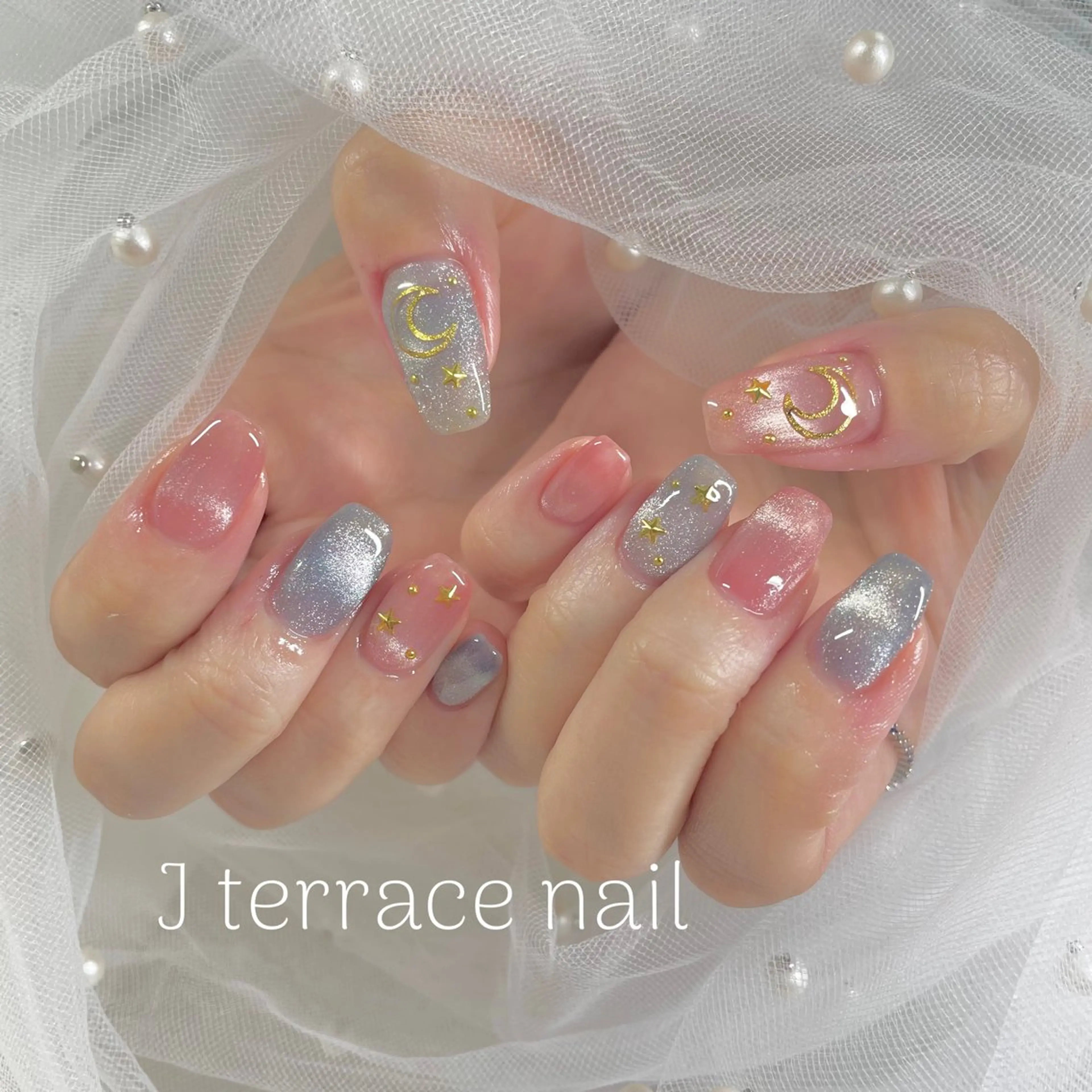 ネイル ジェルネイル マグネットネイル J terrace Nailのネイルデザイン