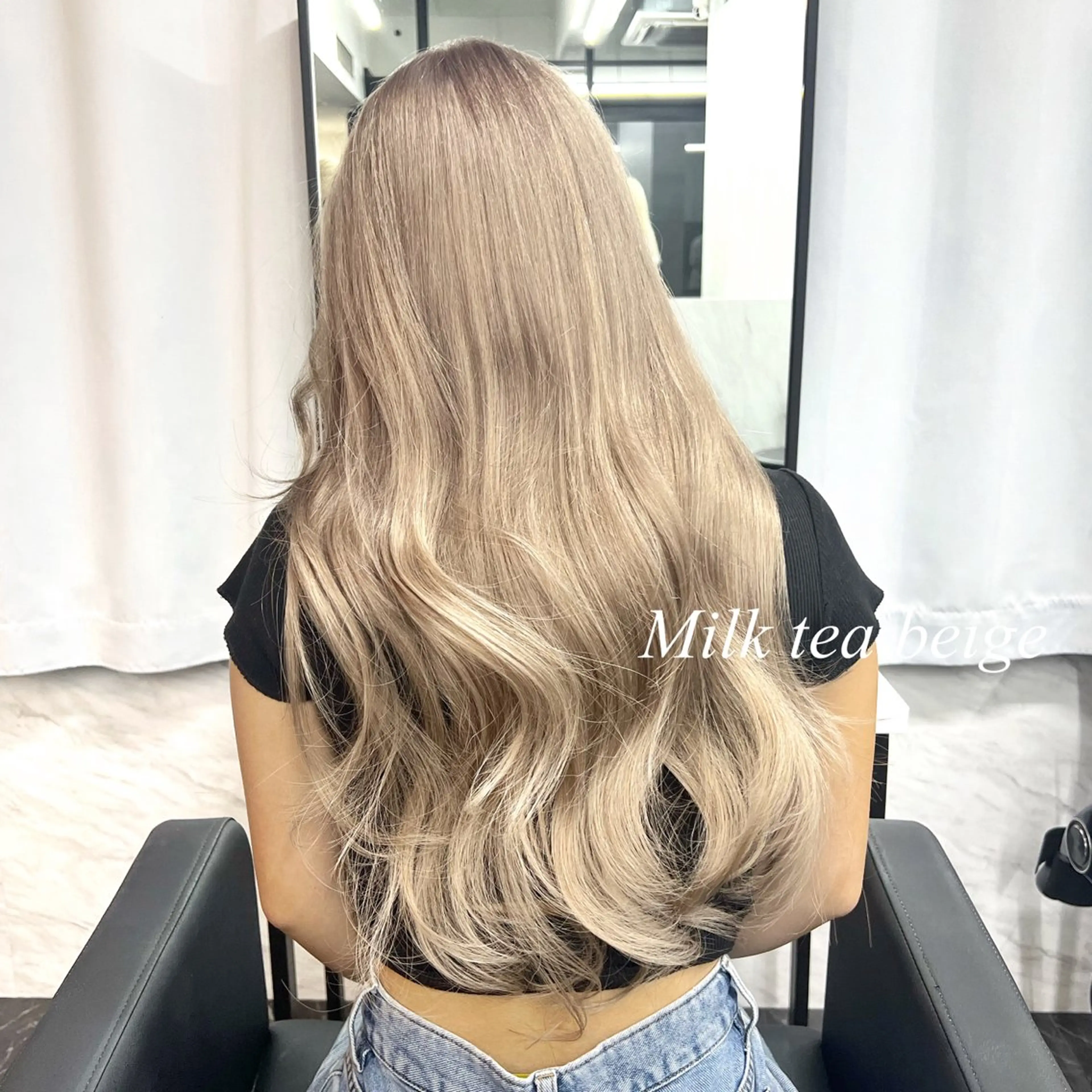 ロング カラー シールエクステ ハイトーンカラー エクステ ヘアカラー エクステ シールエクステ特化 ハイトーン、NANAのヘアスタイル