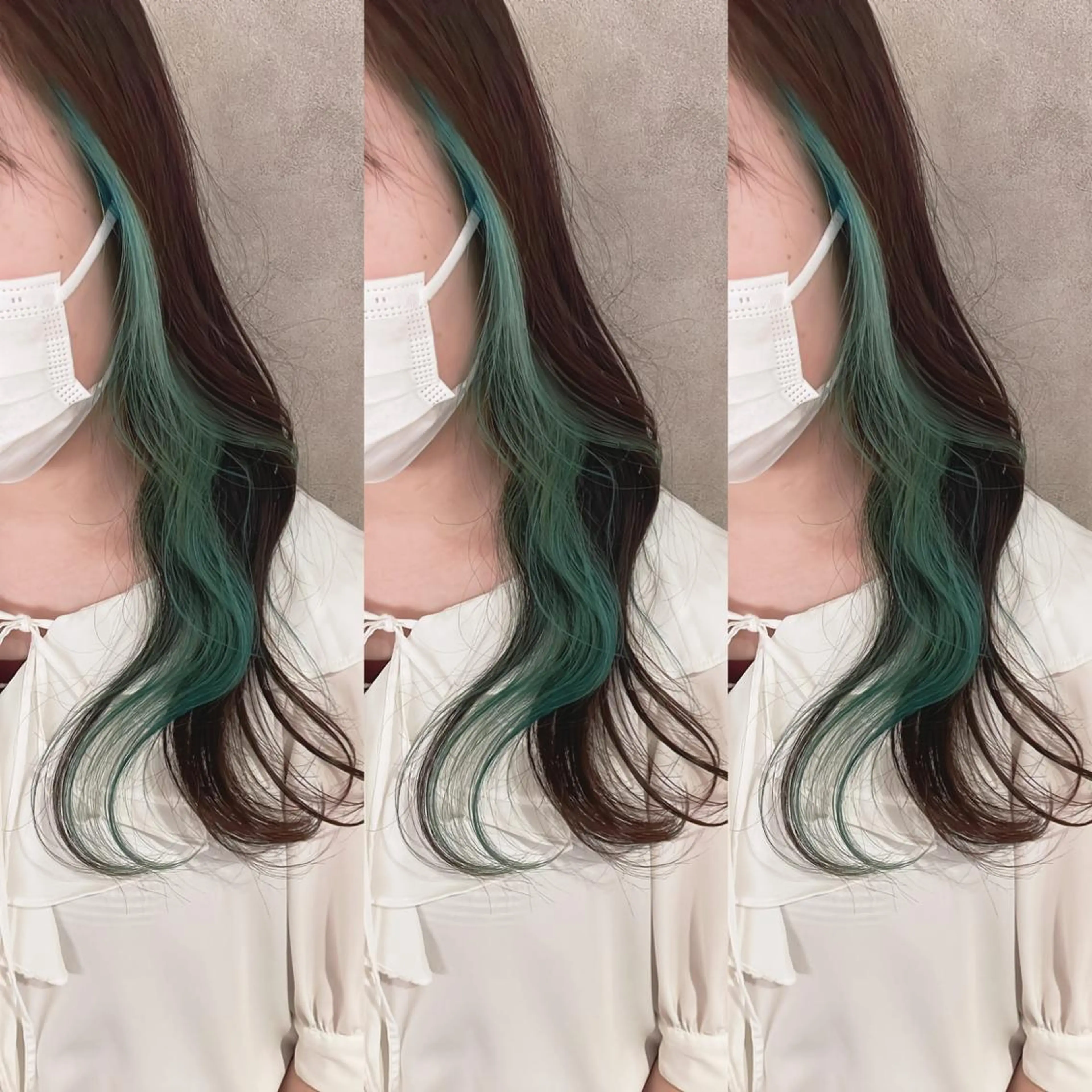 カラー ブリーチ ヘアカラー トリートメント 渋谷:インナーカラー ／🍒エリカ🍒のヘアスタイル