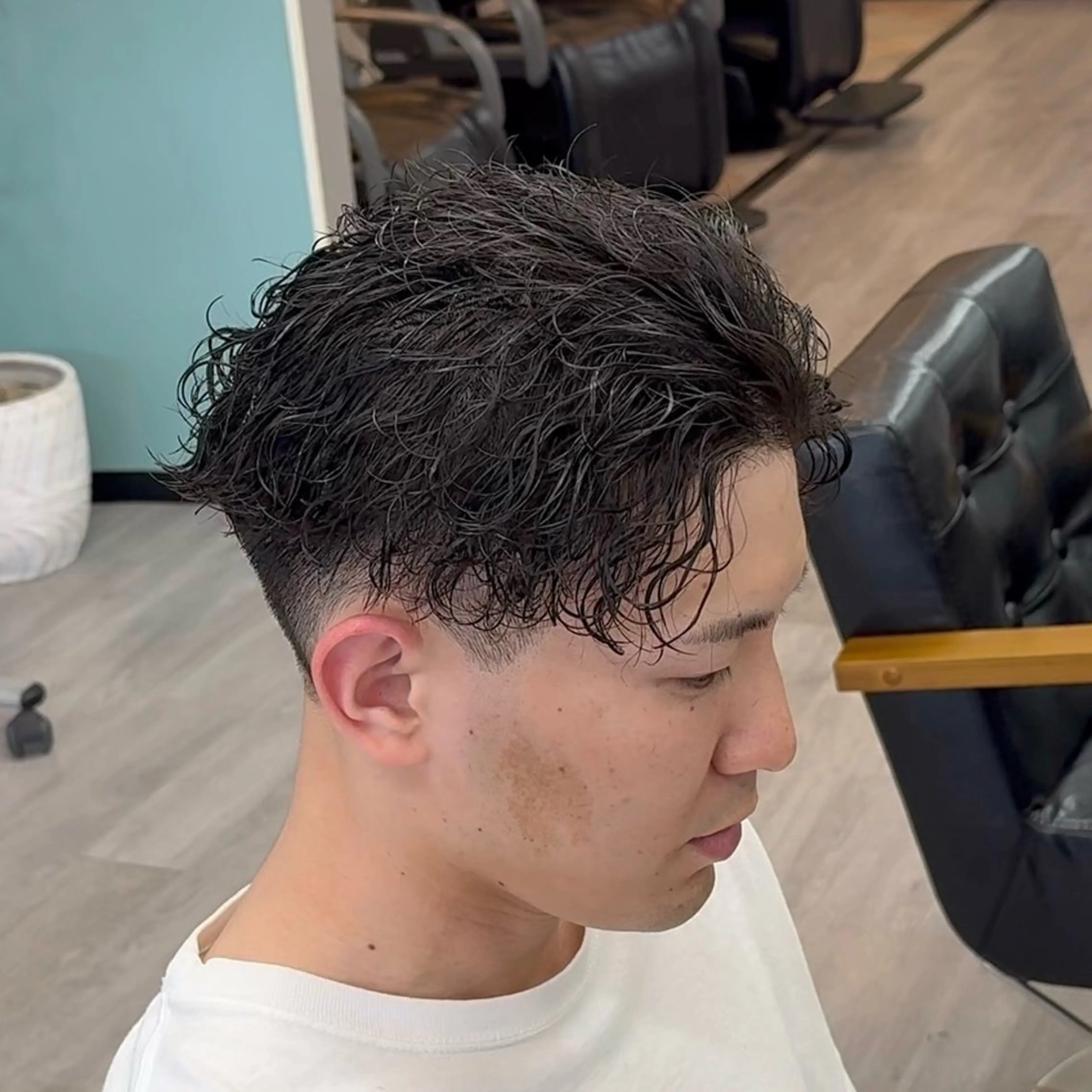 ショート パーマ メンズ カット パーマ メンズカット/パーマ 川崎　智大のヘアスタイル