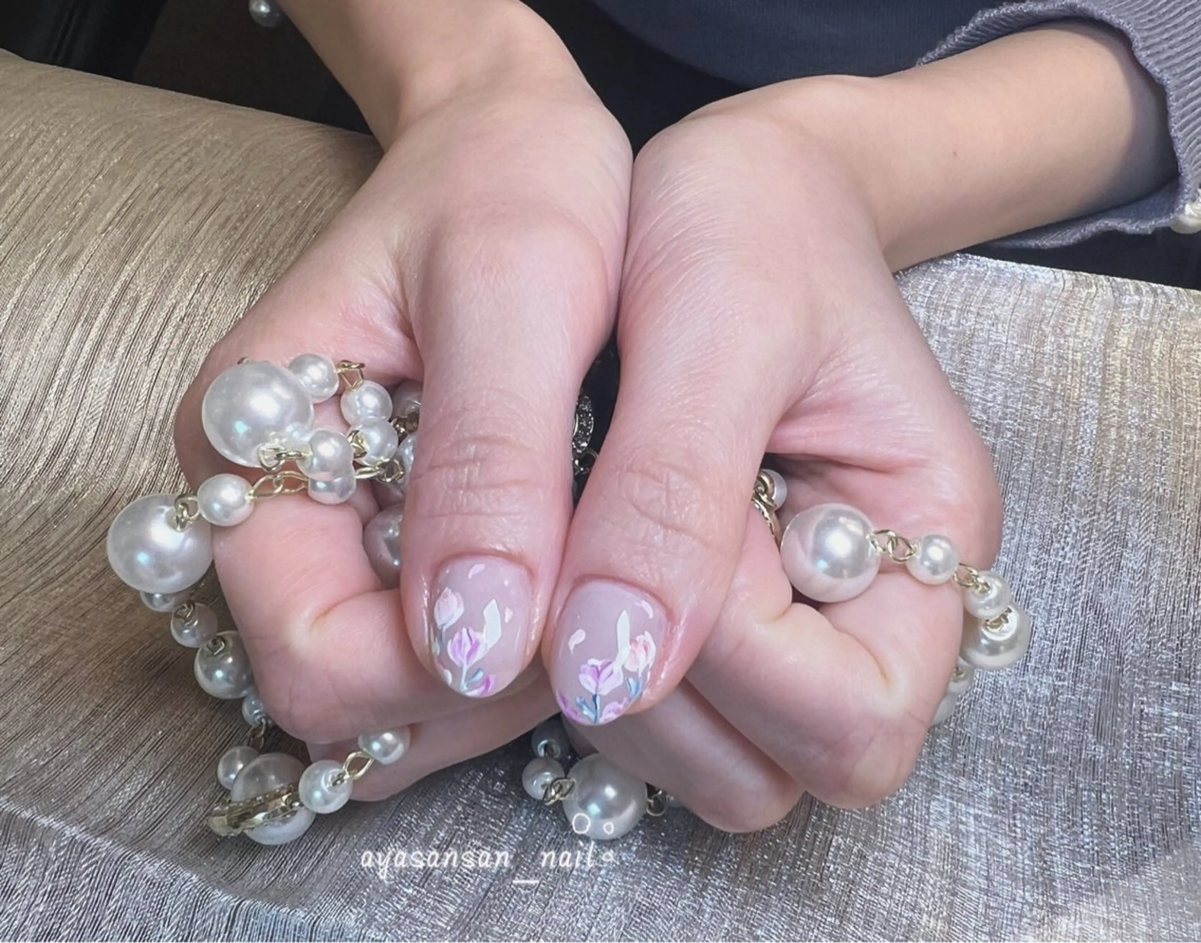 ネイル ハンドネイル ハンドケア あや✨🌸長さだし カワイイ系ピンク専門のネイルデザイン