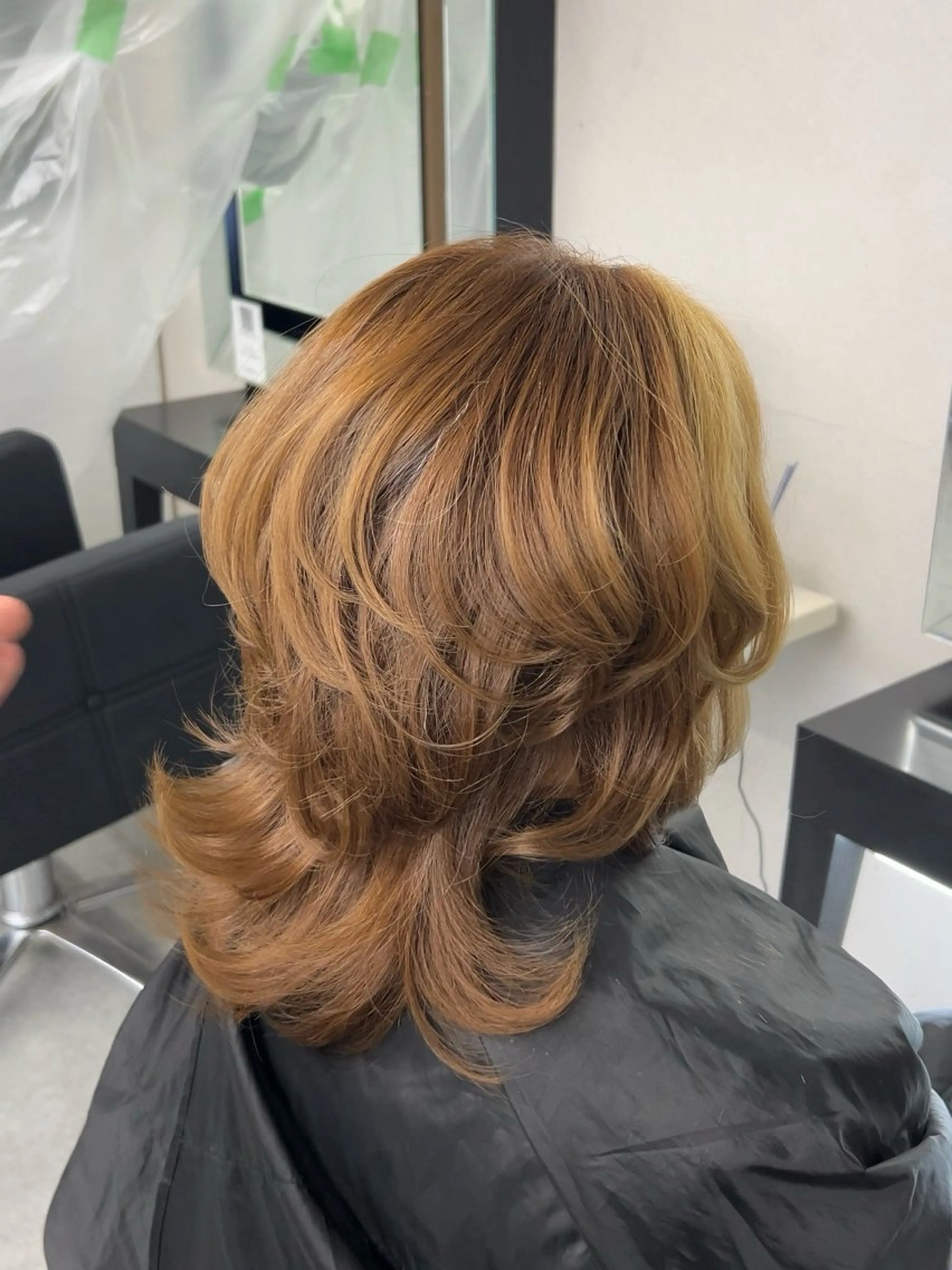 ミディアム ハッシュカット ハイレイヤー レイヤーカット ウルフカット カット トリートメント レイヤー/エクステ alpha下妻のヘアスタイル