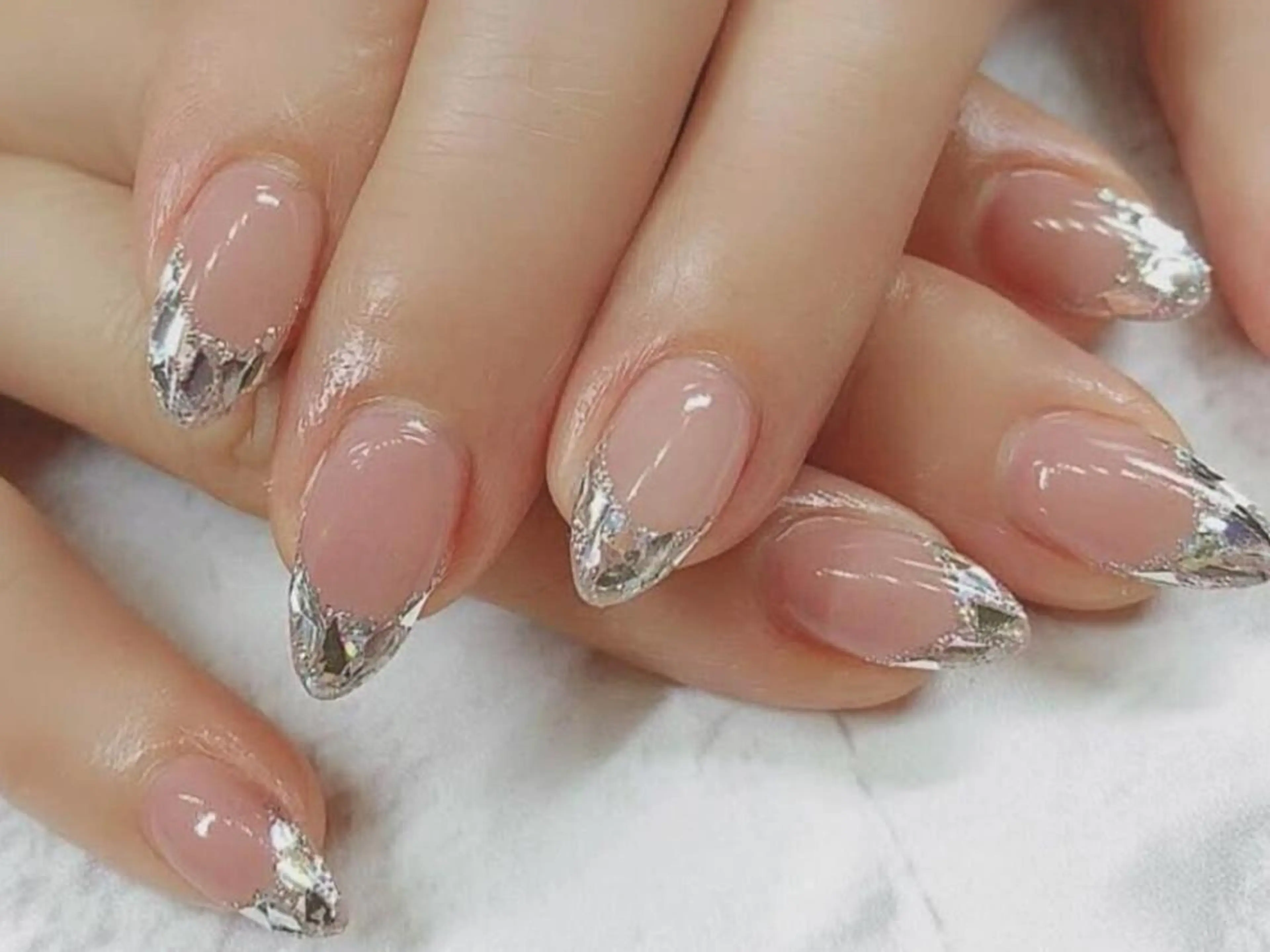 ネイル アートネイル オーロラネイル クリアネイル フレンチネイル ジェルネイル 🎀Best Nail🎀のネイルデザイン