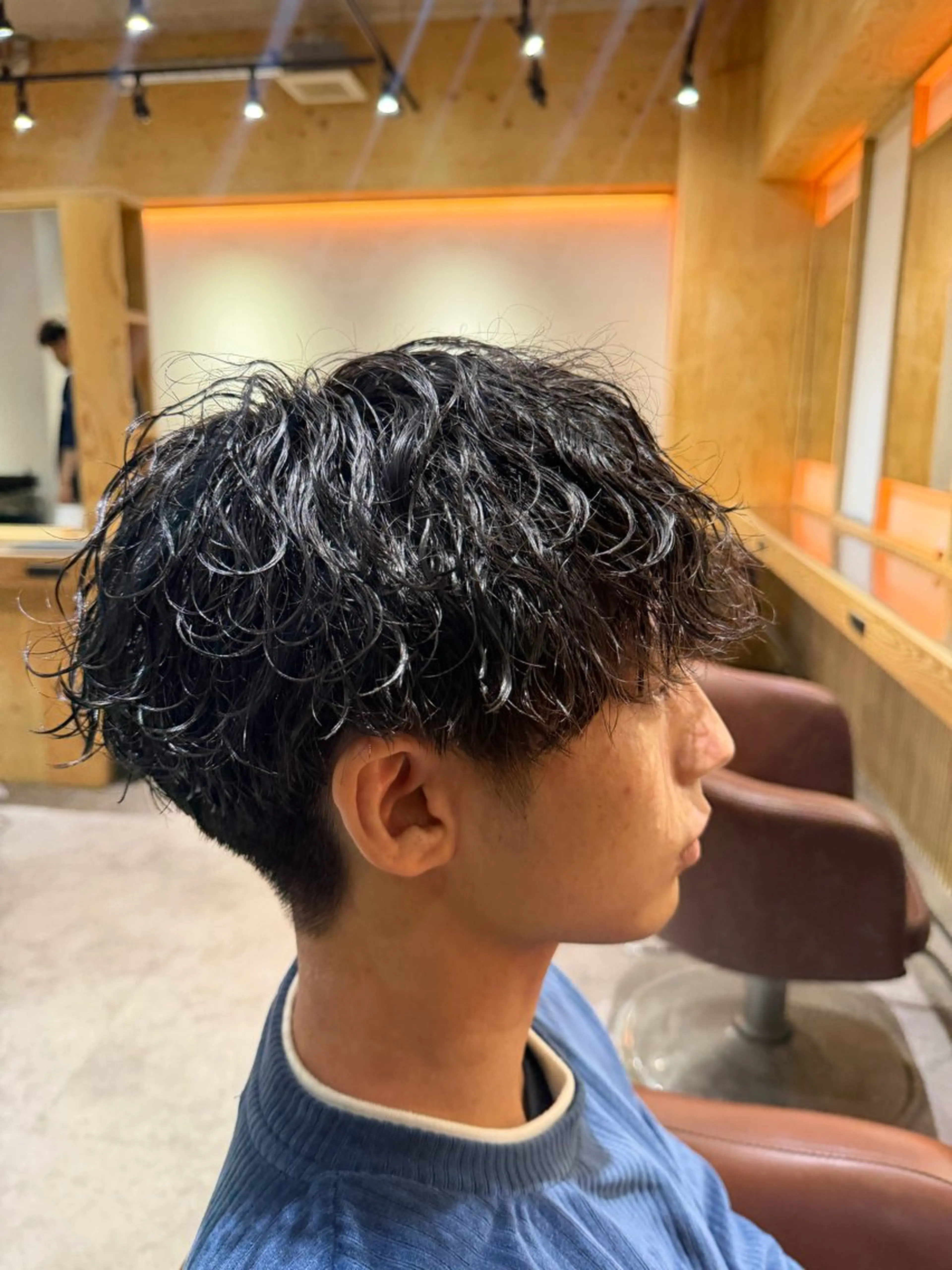 カラー パーマ メンズ カット パーマ パーマ特別価格🔥 宇宙のヘアスタイル