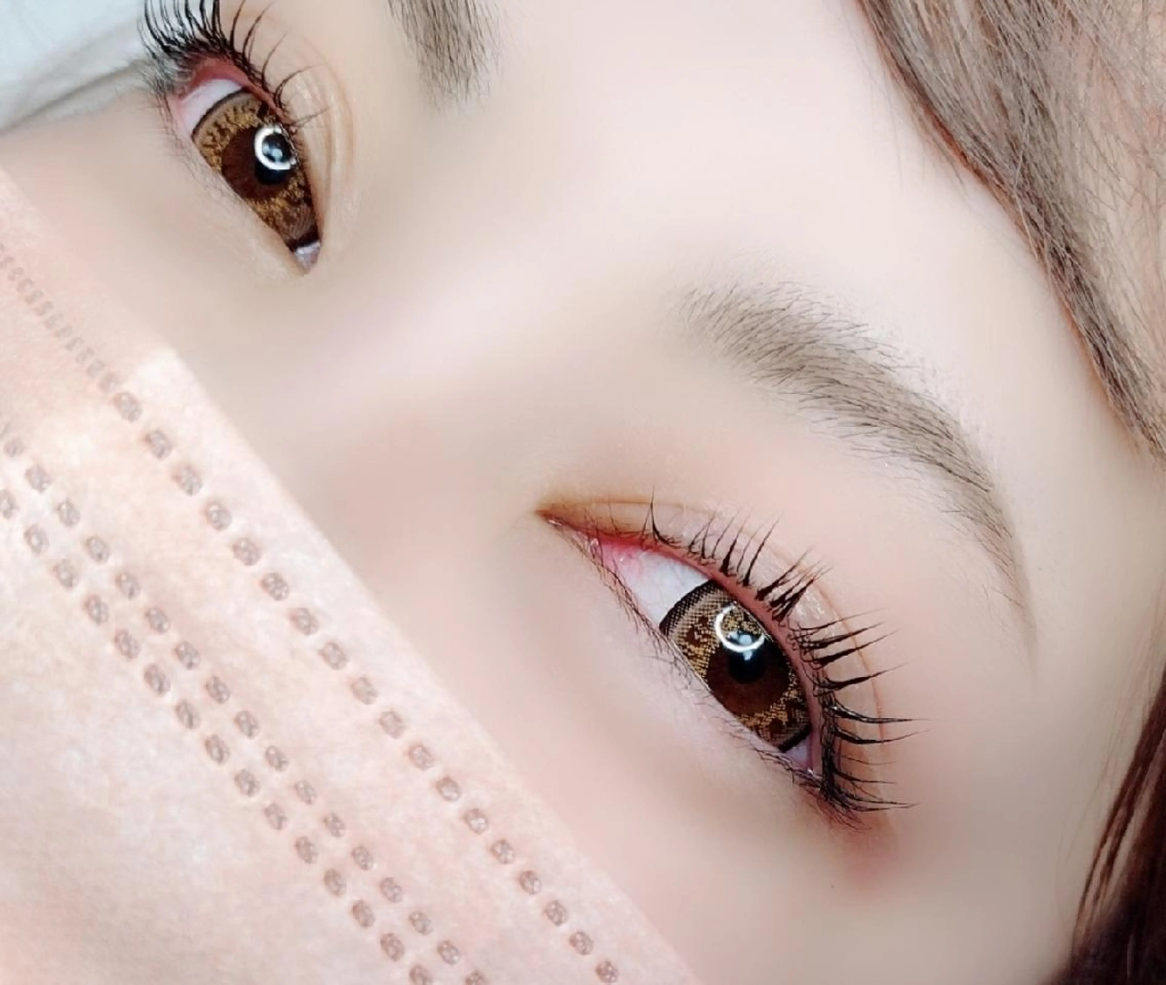 マツエク・マツパ ナチュラル 一重×まつ毛パーマ マツパ maison calmeのマツエク・マツパデザイン