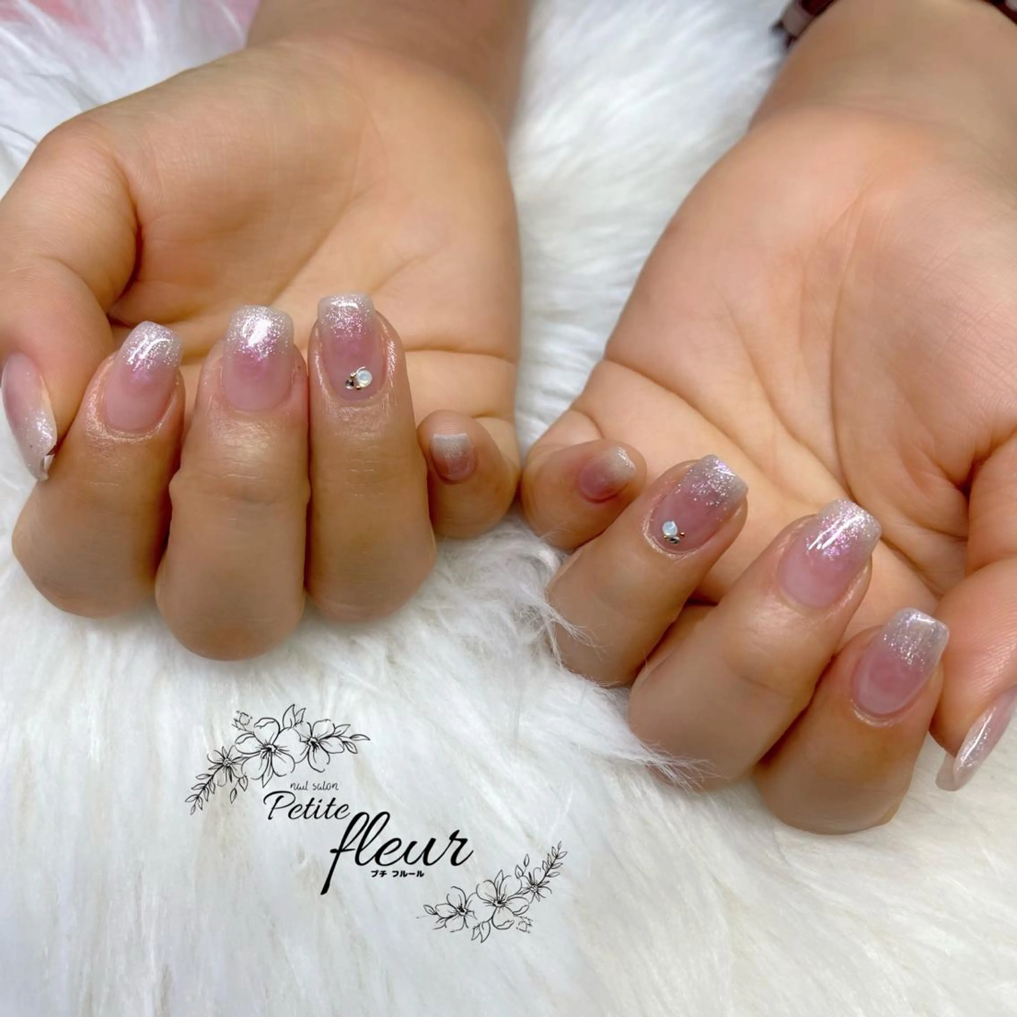 ネイル チークネイル マグネットネイル ❁⃘*。Petite fleur❁⃘*りさのネイルデザイン