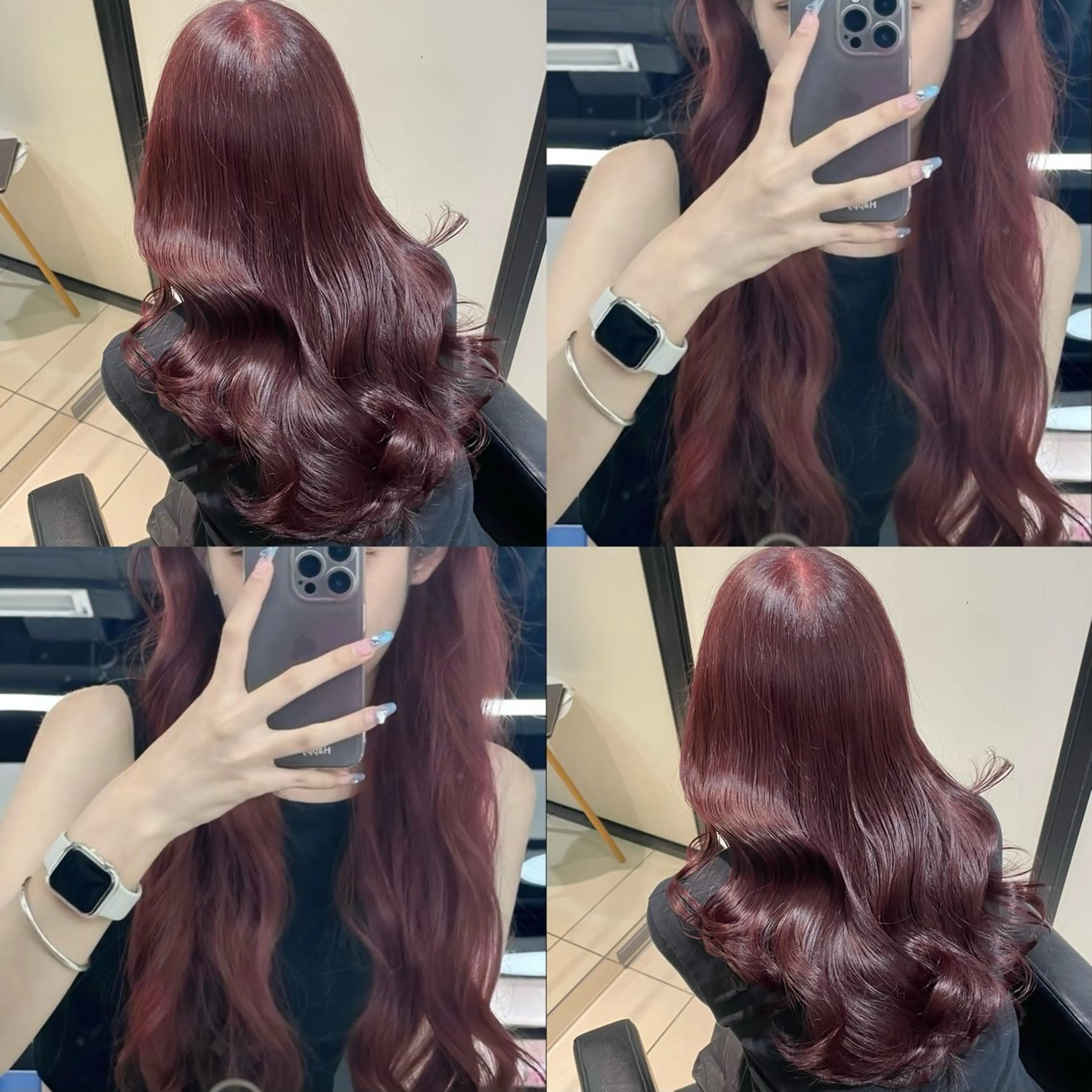 ロング カラー カット ヘアカラー トリートメント ブリーチなしカラー kana🐱のヘアスタイル