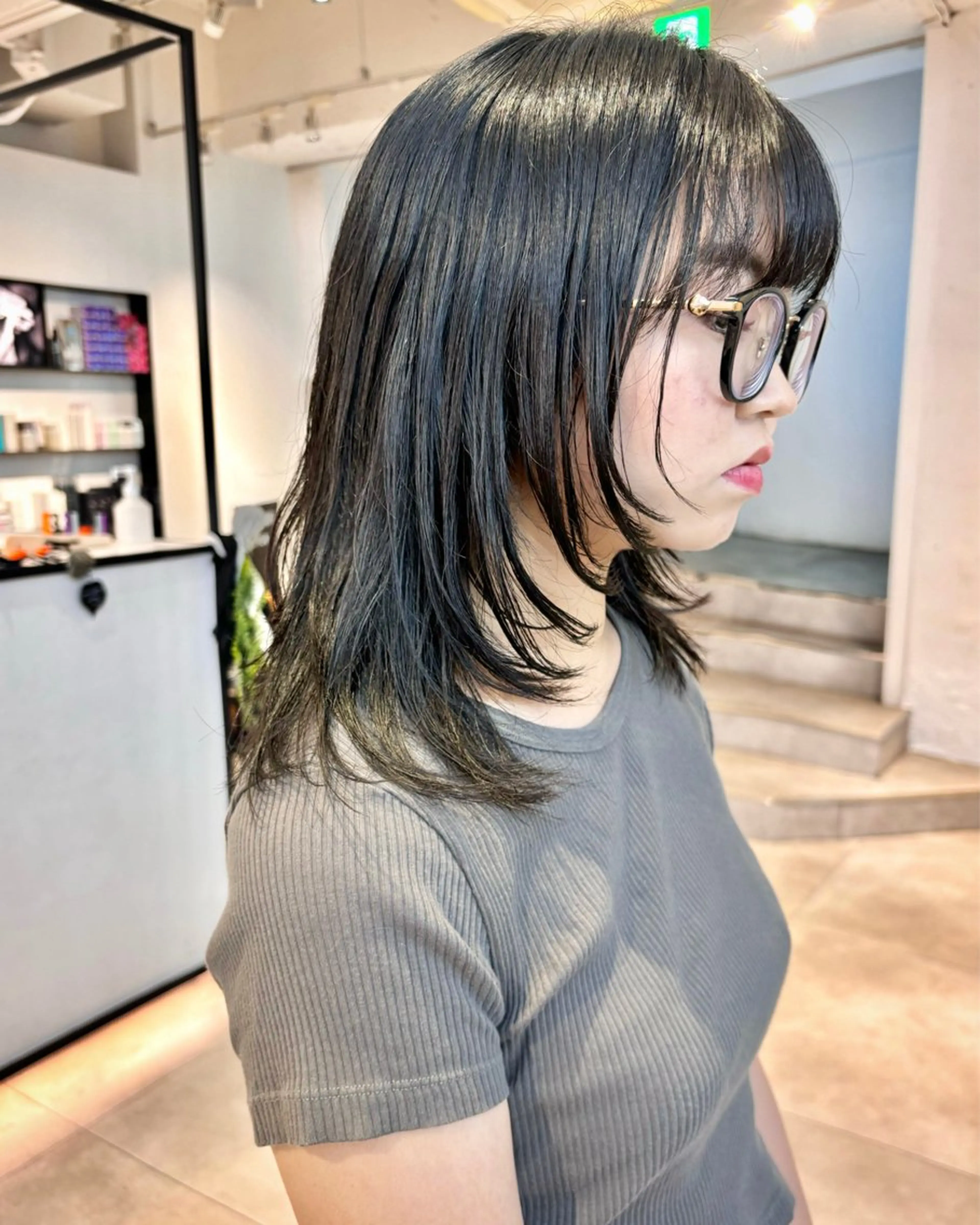 セミロング レイヤーカット Kureha/ネイル トレンドヘアのマツエク・マツパデザイン