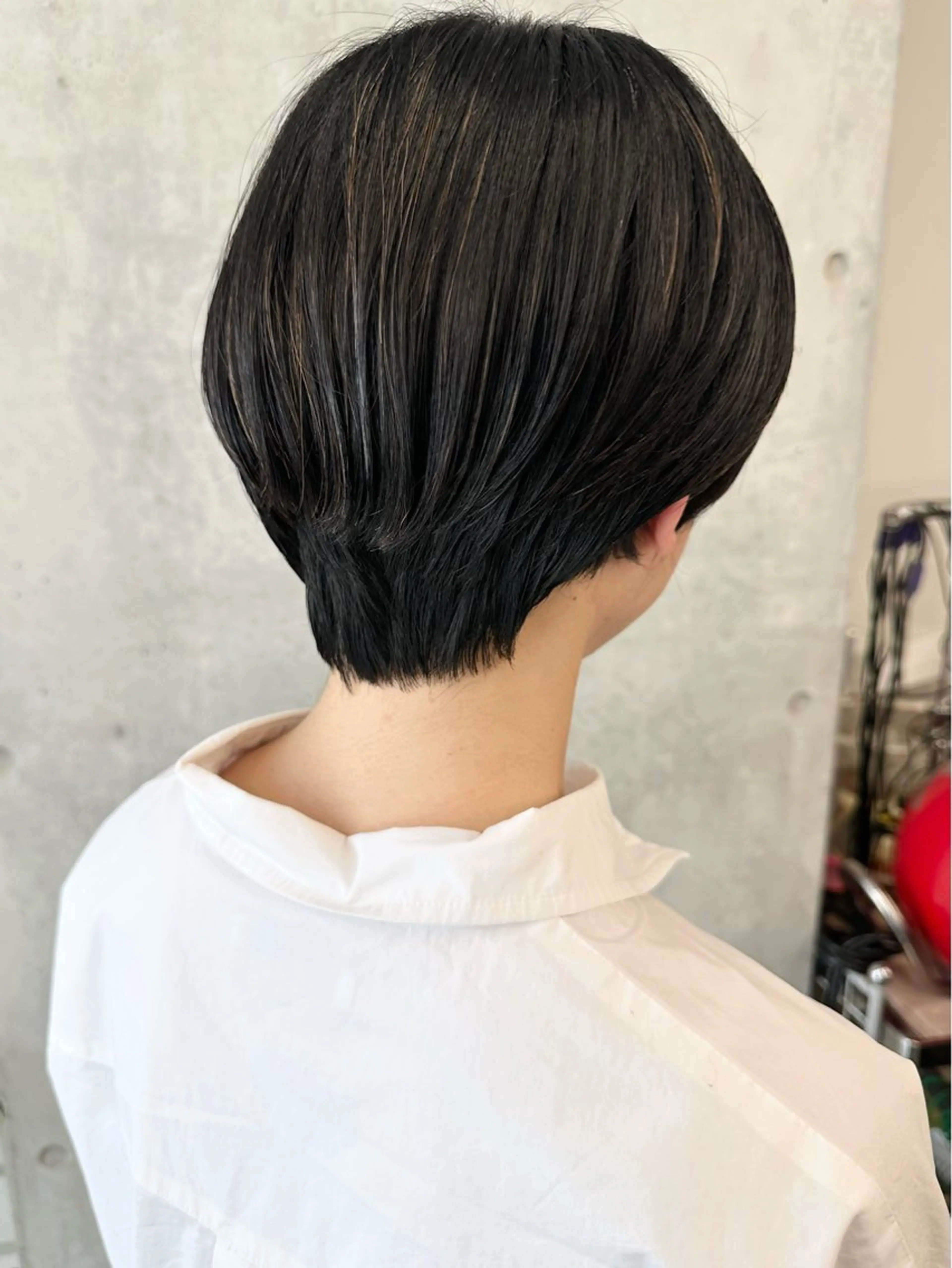 ショート カラー カット ヘッドスパ ボブ/ゆるふわ ボブパーマ/とういのヘアスタイル