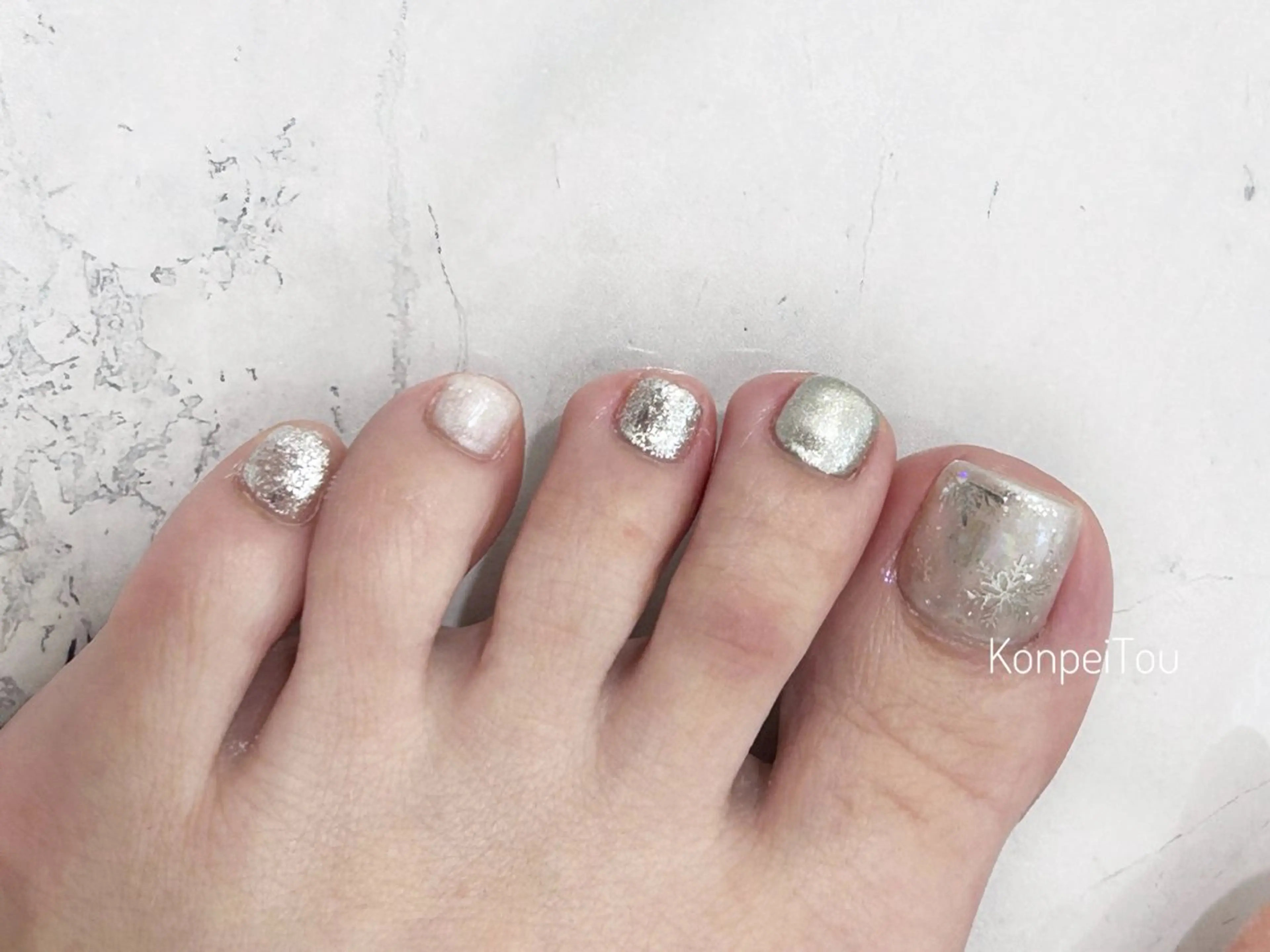 ネイル フットネイル フットネイル おうちのネイルサロン KonpeiTouのネイルデザイン