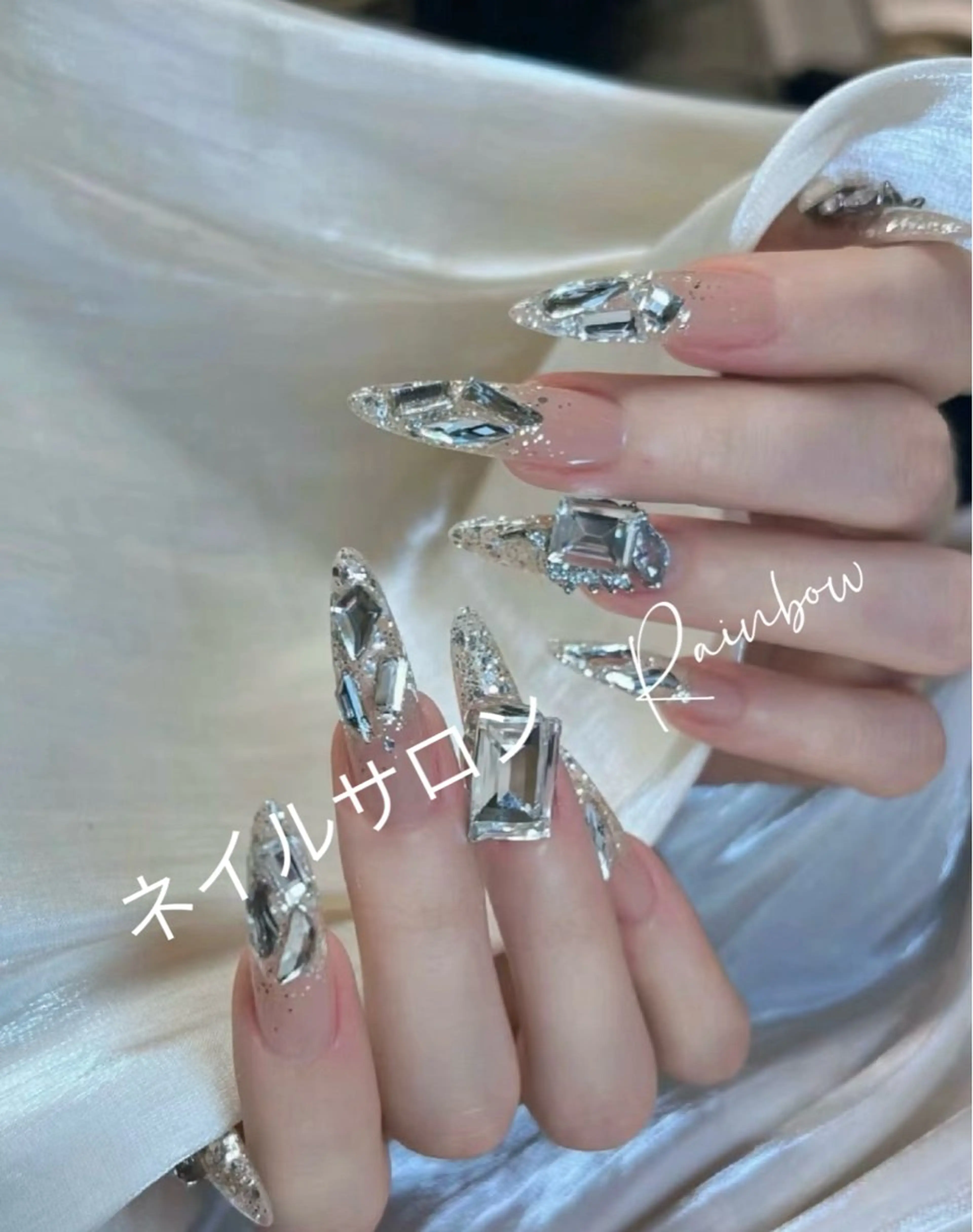 🍓長さだし(チップ)ワンカラー➕ パーツ付け放題✨丁寧ケア込みの写真