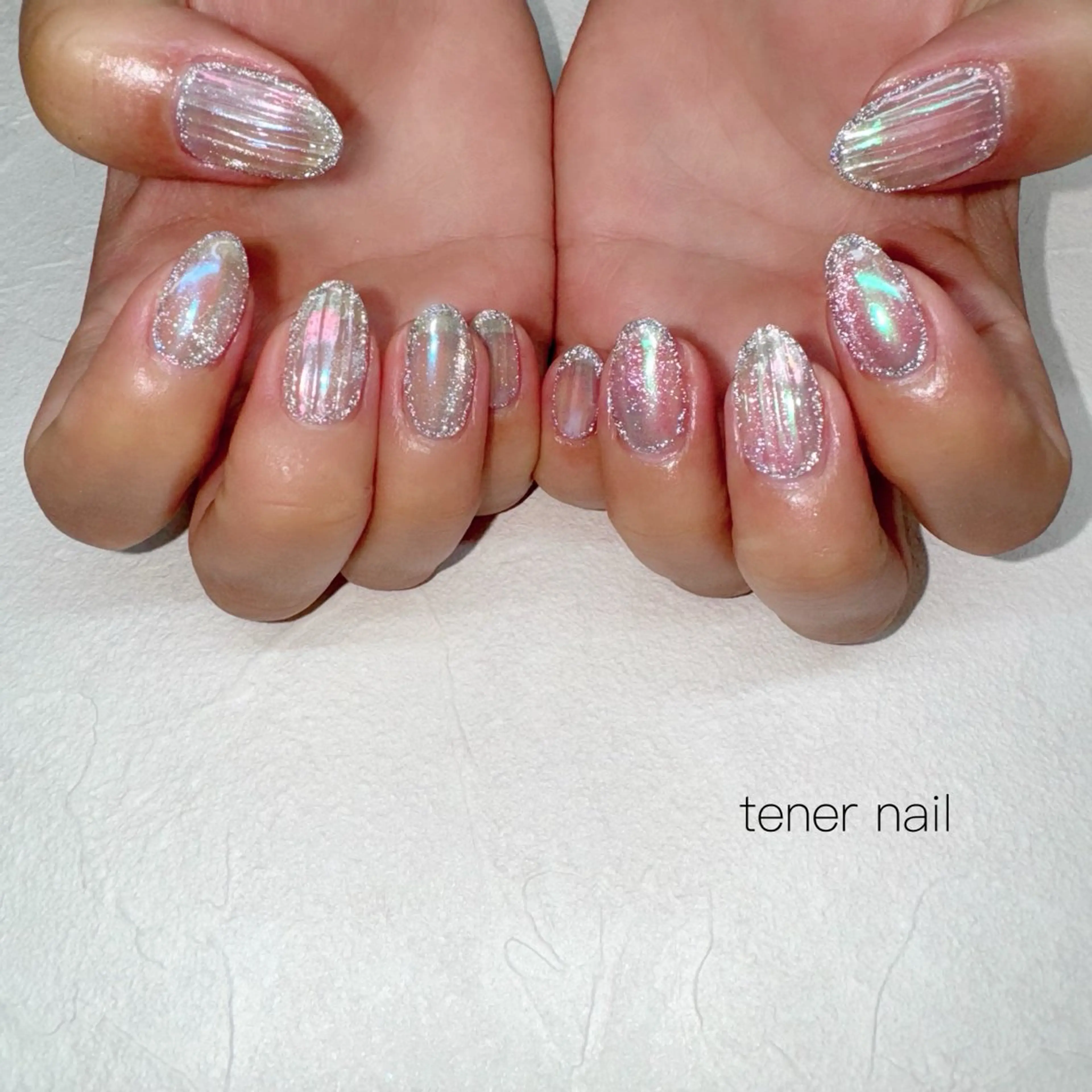 ネイル オーロラネイル フラッシュネイル ハンドネイル テネルネイル tener nailのネイルデザイン