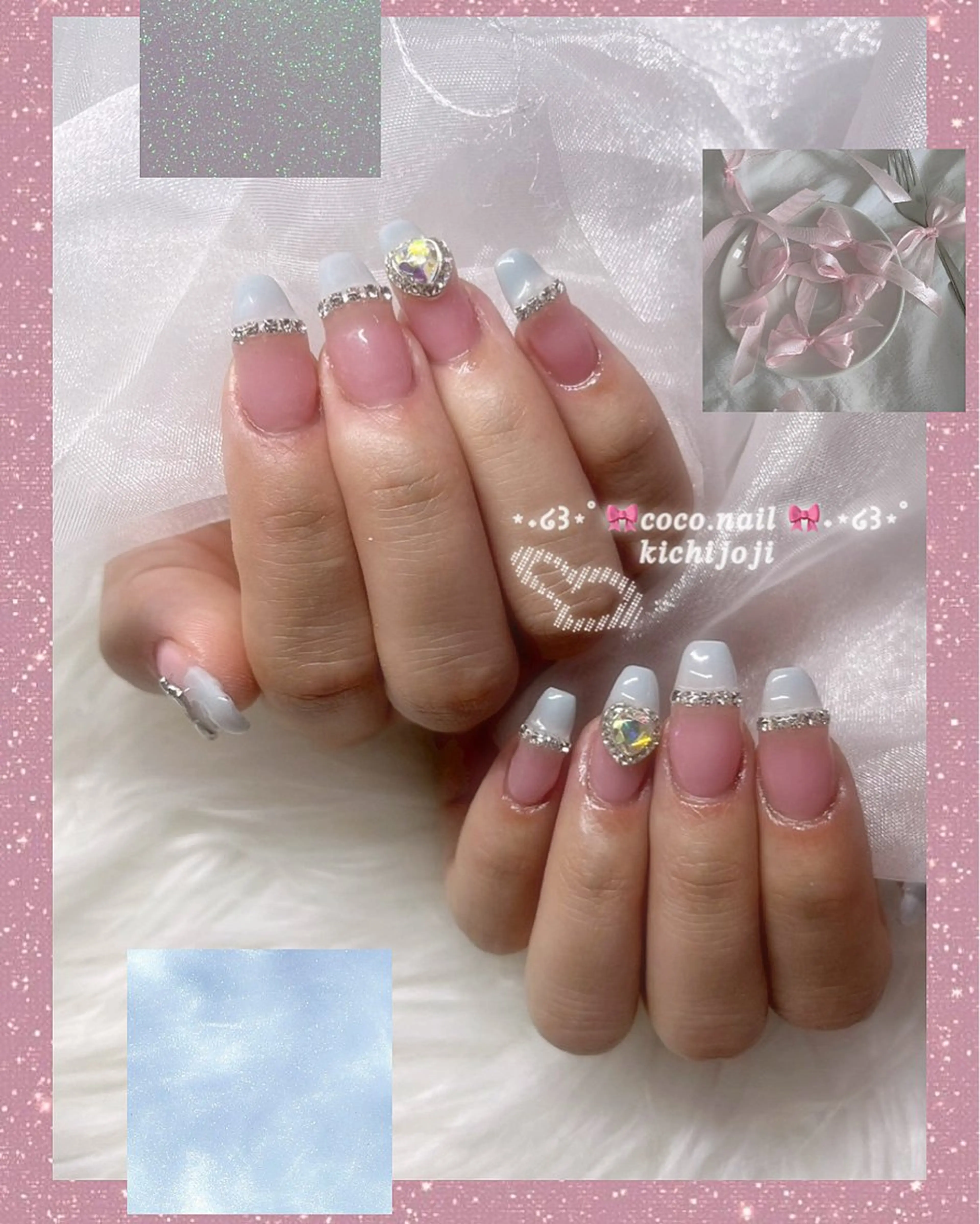 ネイル ハンドネイル フットネイル lili.nail y2k/長さ出しのネイルデザイン