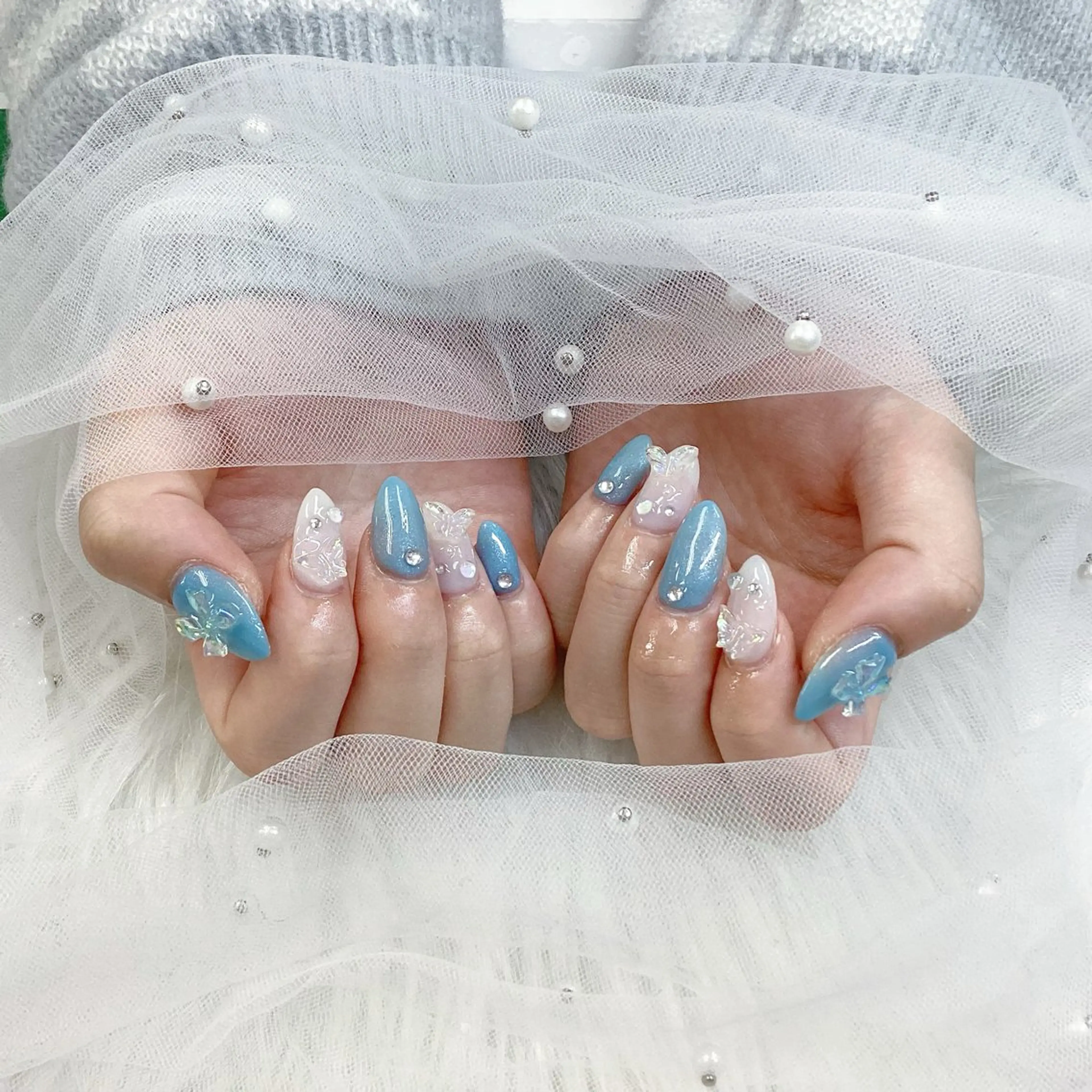 ネイル パーツ全部¥110 サロンミミのネイルデザイン