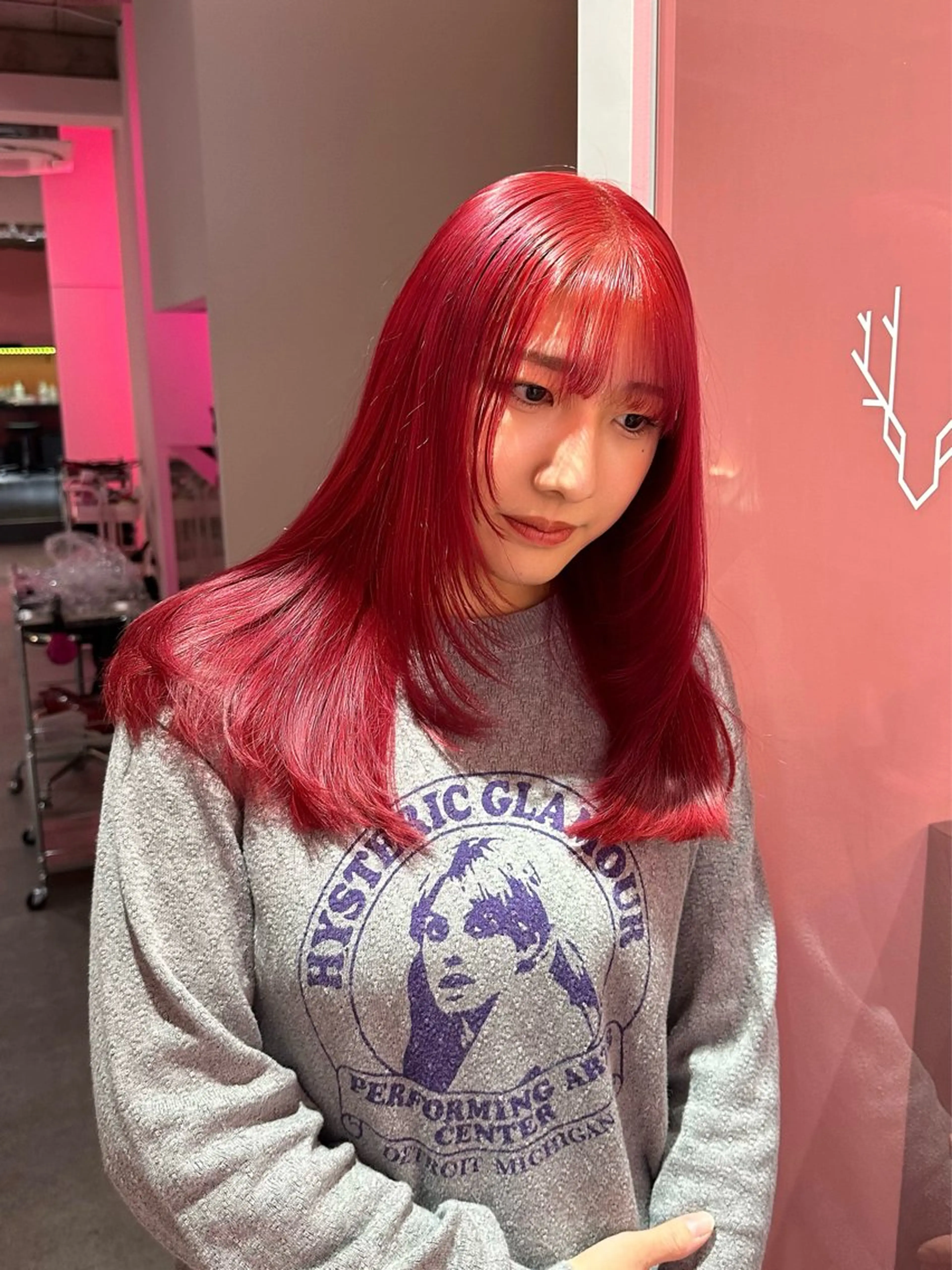 セミロング ブリーチカラー /MAHIROのヘアスタイル