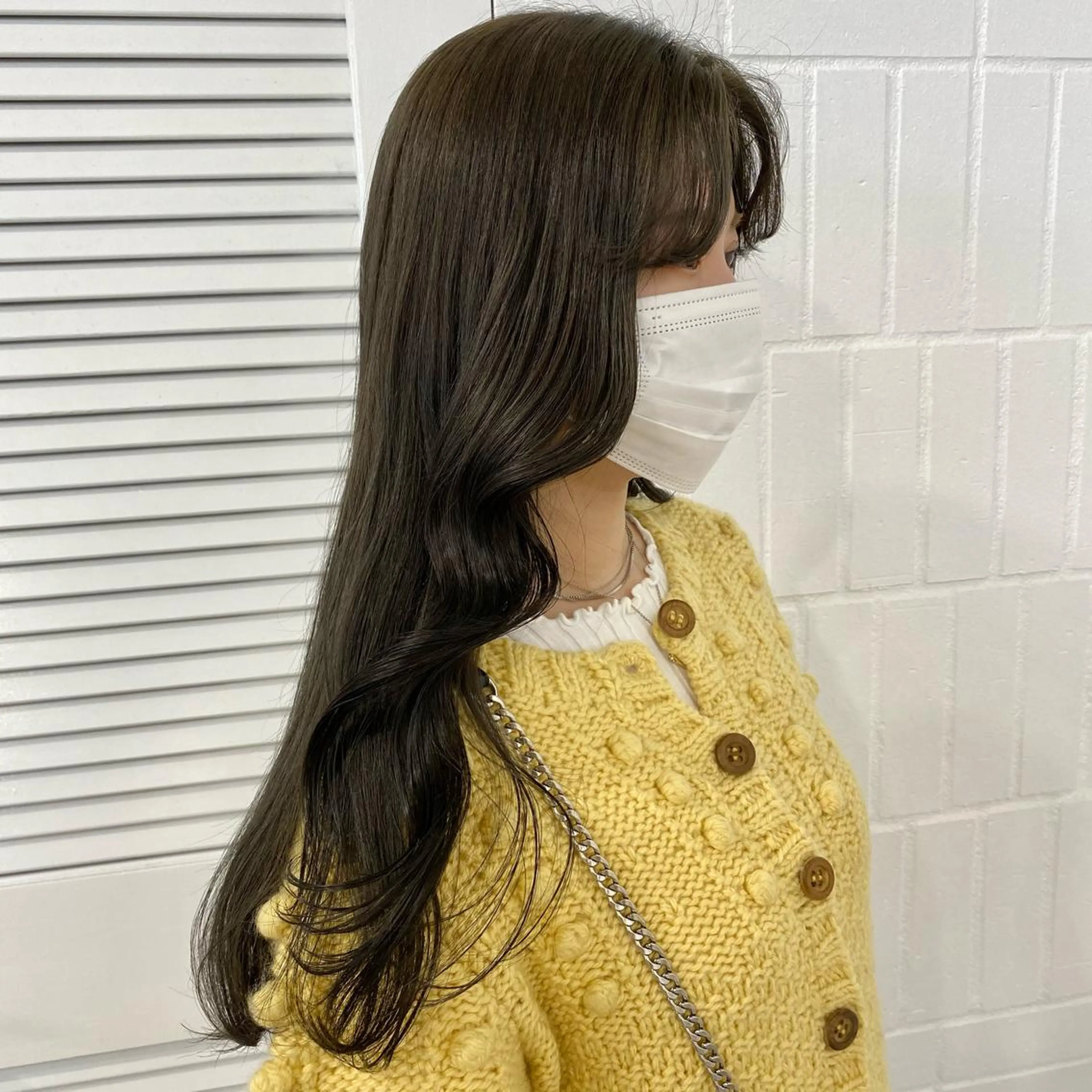 ロング カラー ブリーチ グレージュ オリーブカラー オリーブグレージュ オリーブグレー レイヤー/ハイトーン 🧸SENAのヘアスタイル