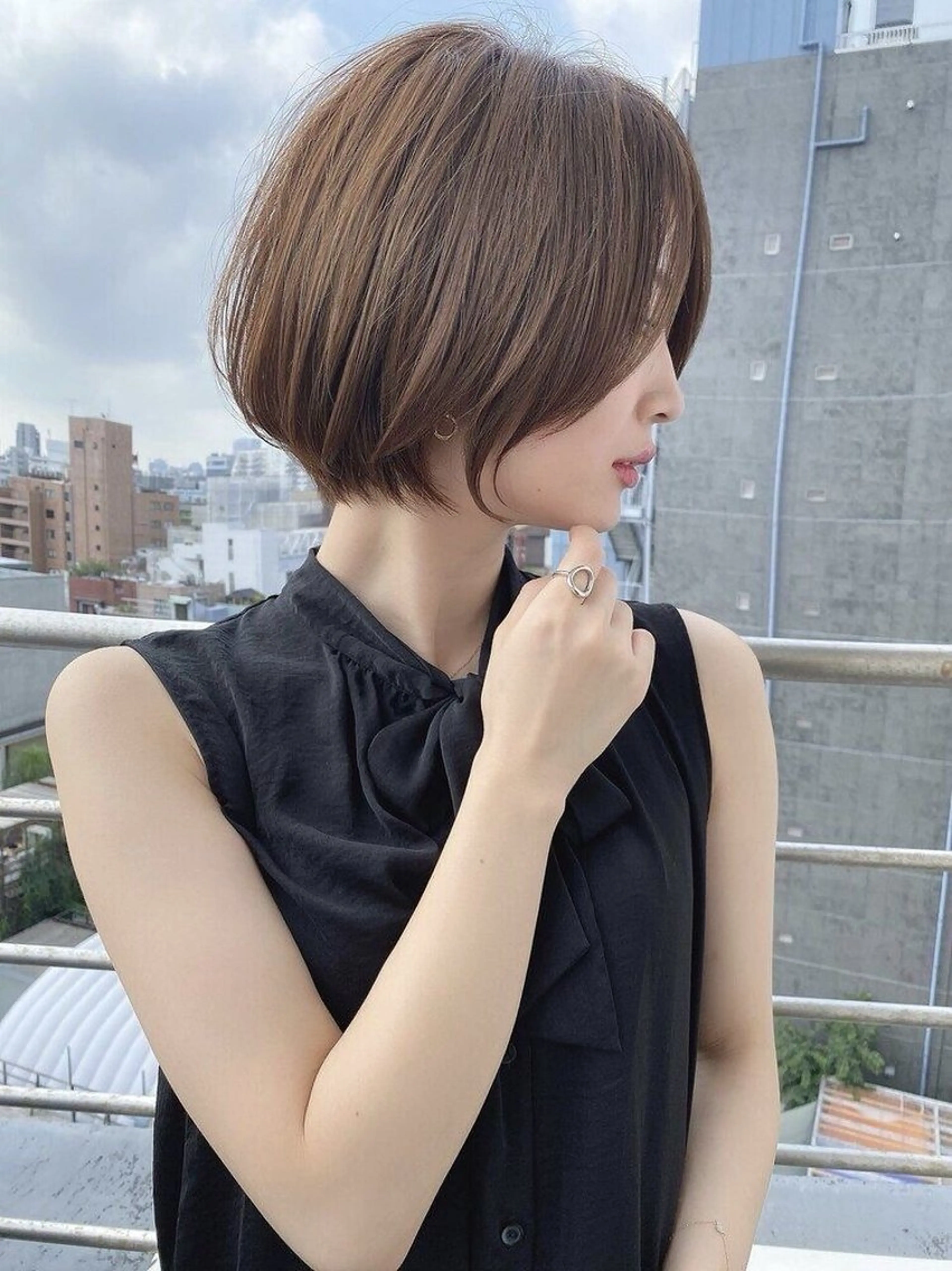 ショート 髪質改善 似合わせカット ショートヘア トリートメント 美顔形成｜レイヤー ｜青山のヘアスタイル