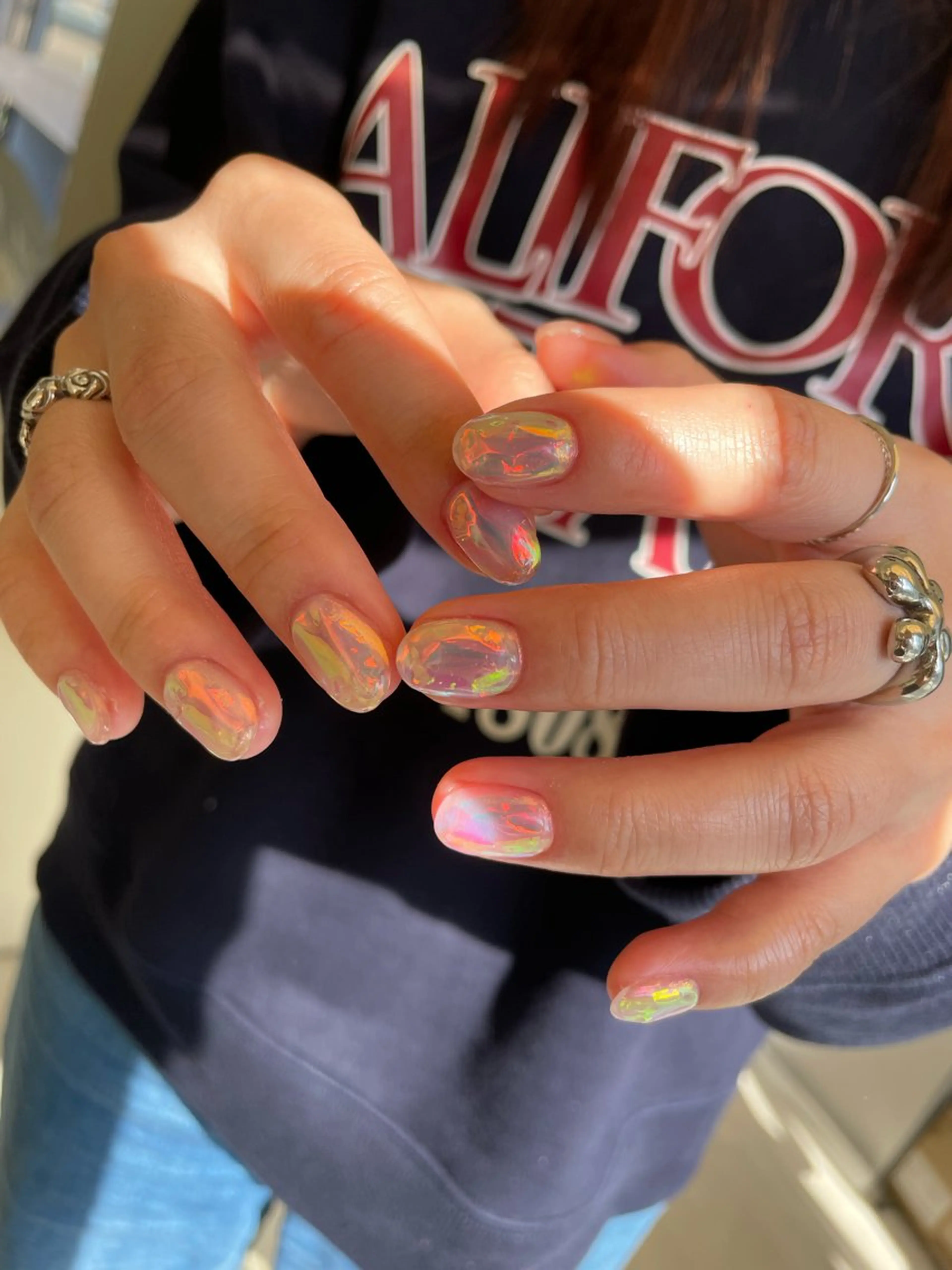 ネイル 氷ネイル・うるうるネイル ハンドネイル Hisaka Mikiのネイルデザイン