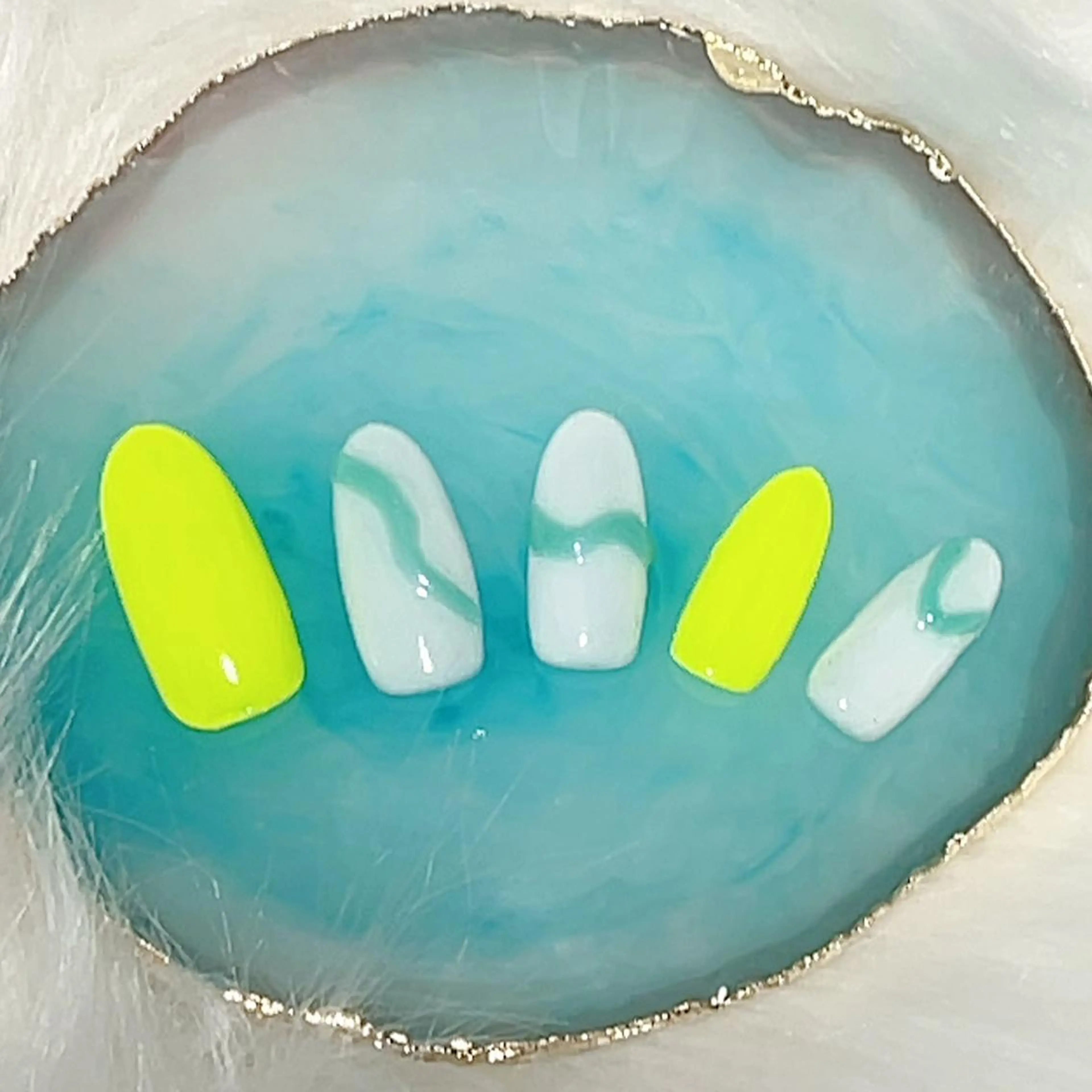 ショート ハンドネイル アップネイル 山口のネイルデザイン