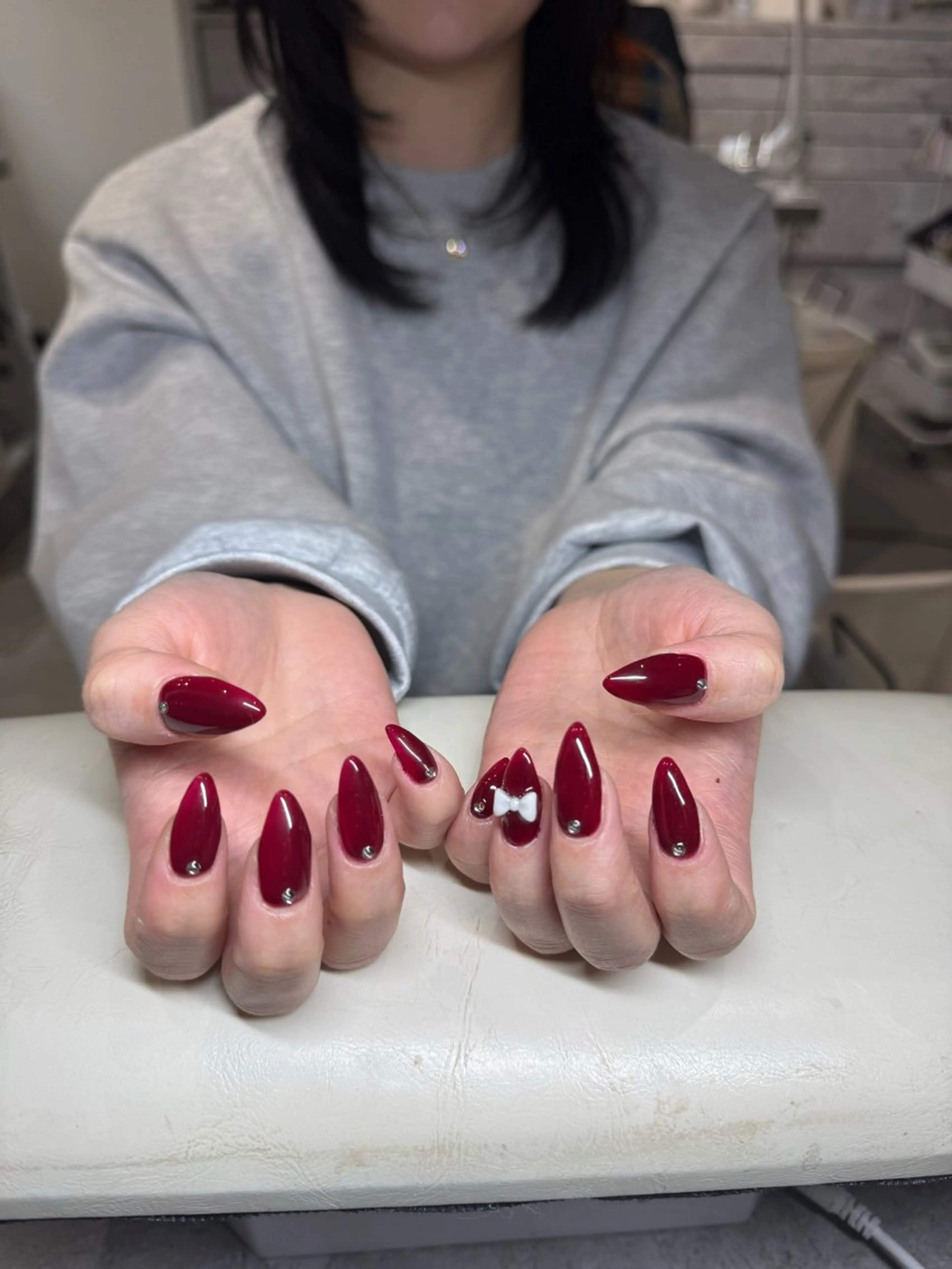 ネイル リボン ハンドネイル IROHA NAIL 北村菜帆のネイルデザイン