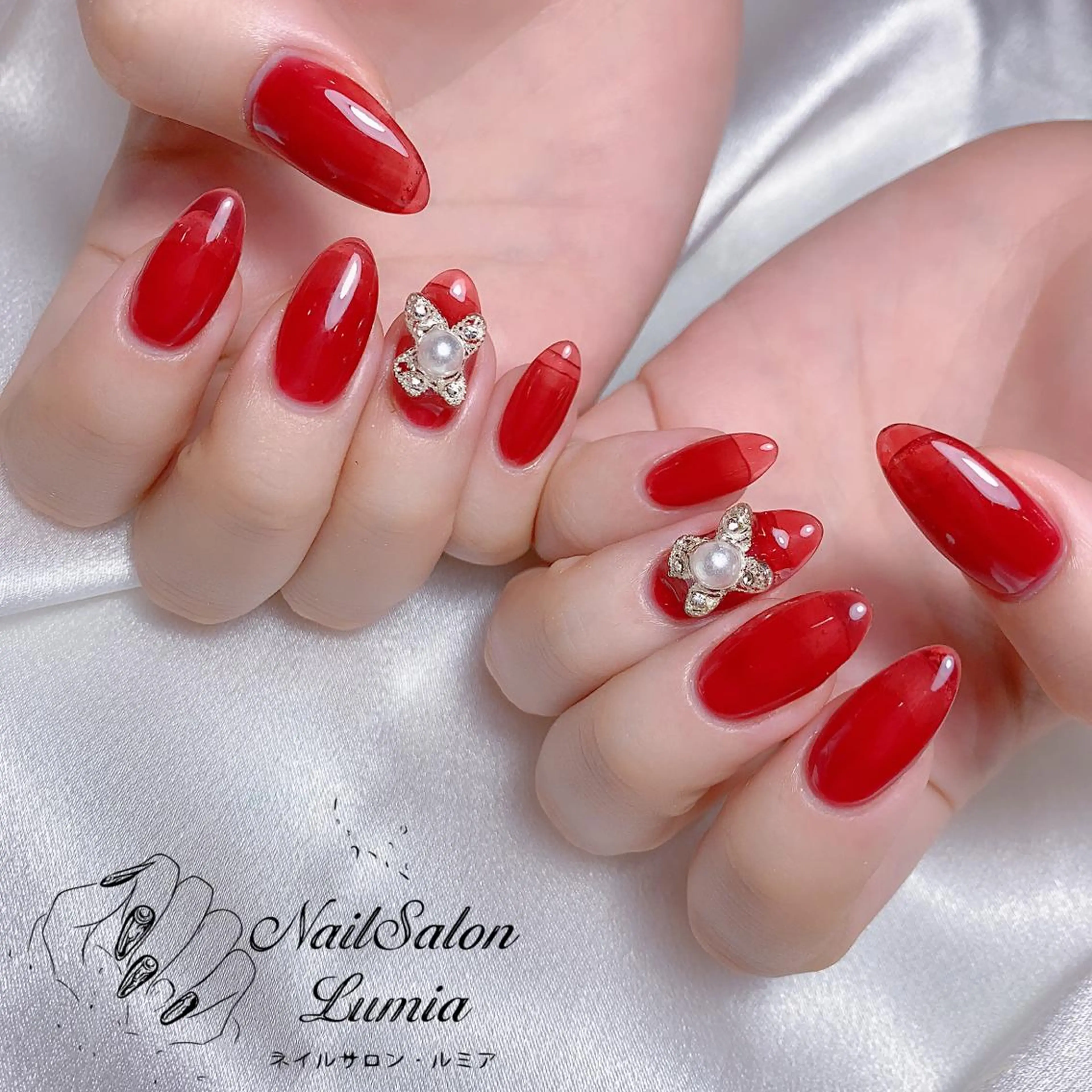 ネイル ハンドネイル ネイルサロン ルミア Lumia 店長のネイルデザイン