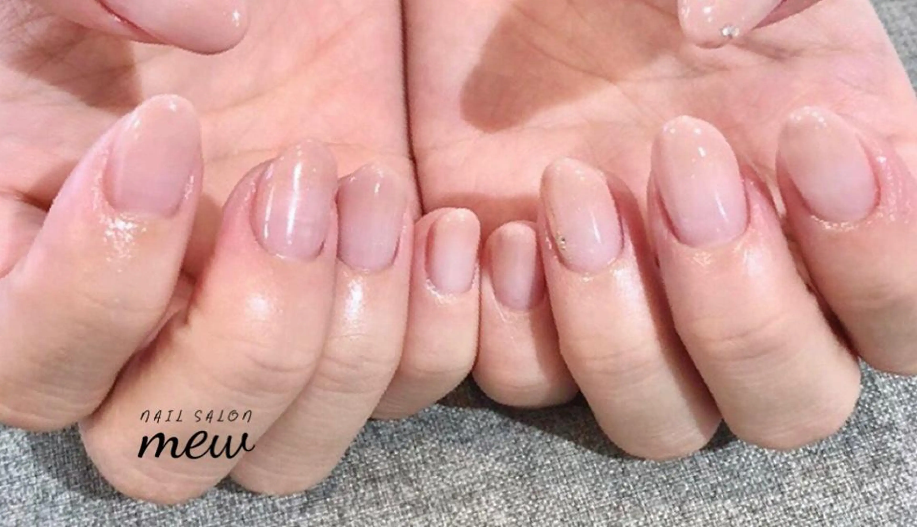 ネイル アートネイル グラデーション ラメ(グリッター) シンプルネイル ストーンネイル Nail salon mewのネイルデザイン