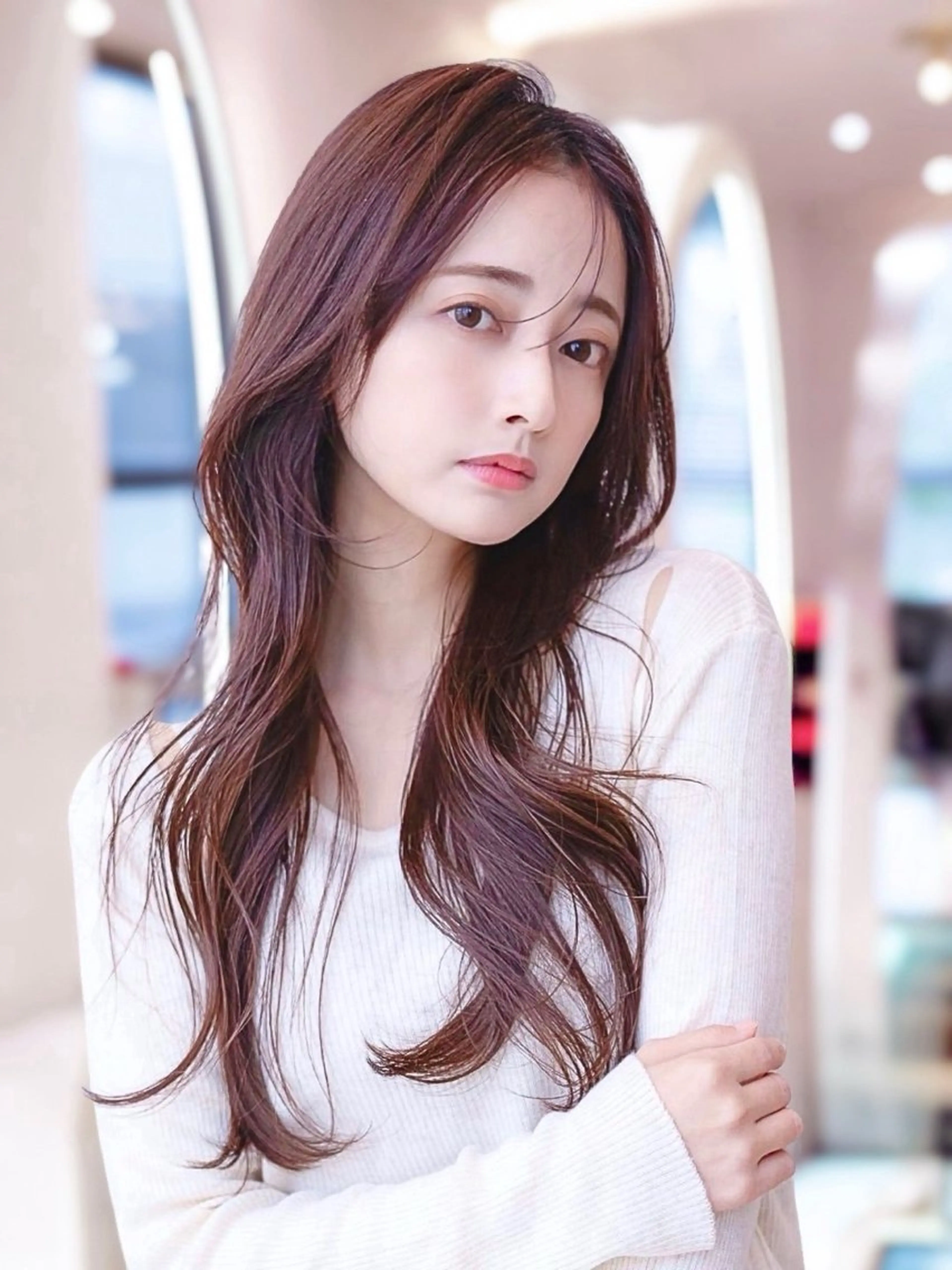 ロング カラー カット ヘアカラー トリートメント 🉐レイヤー/塩見 弘樹🉐渋谷のヘアスタイル