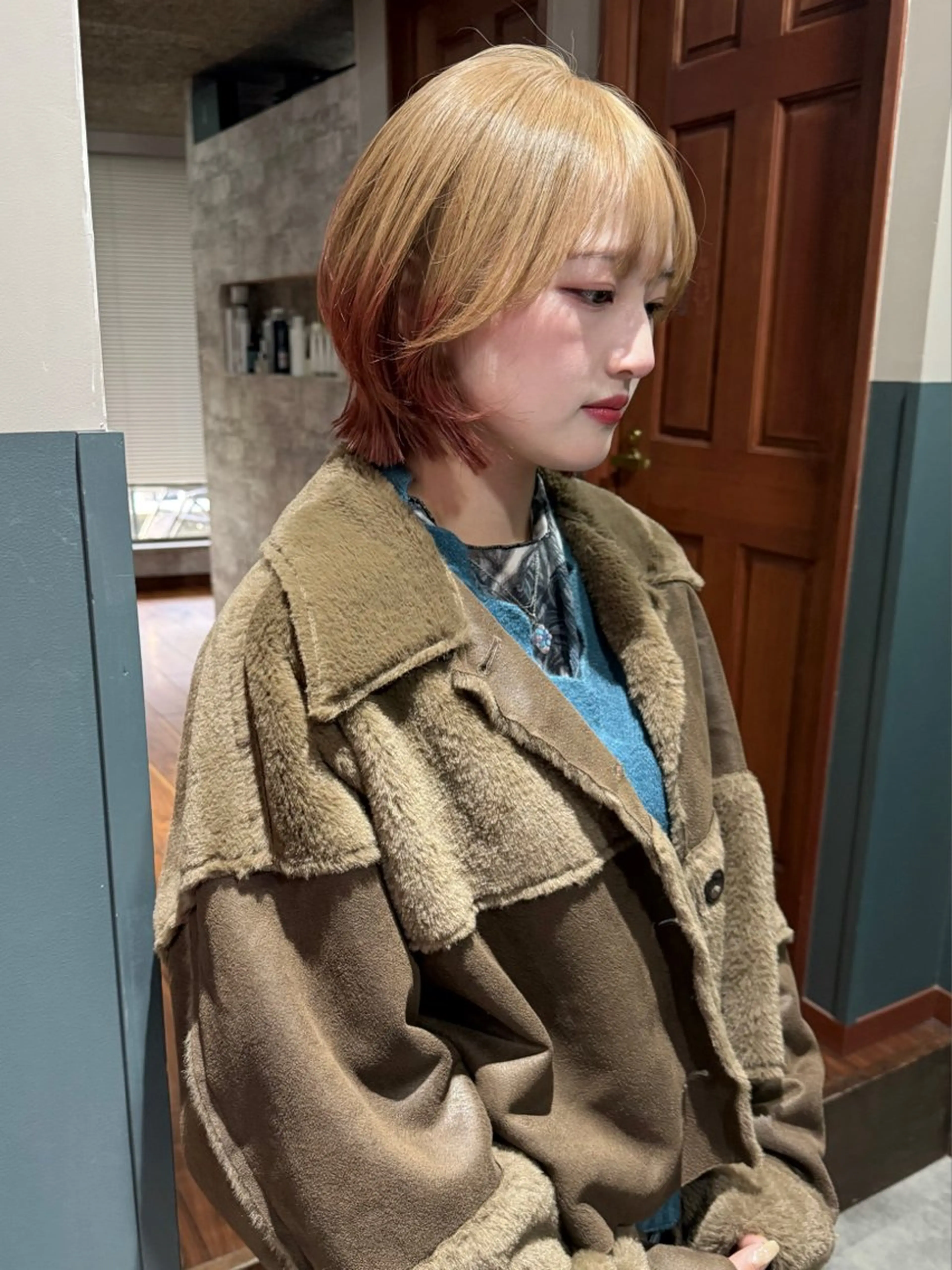 ショート カラー 卒業式のヘアスタイル カット ヘアカラー トリートメント mai / linoah˚✧のヘアスタイル