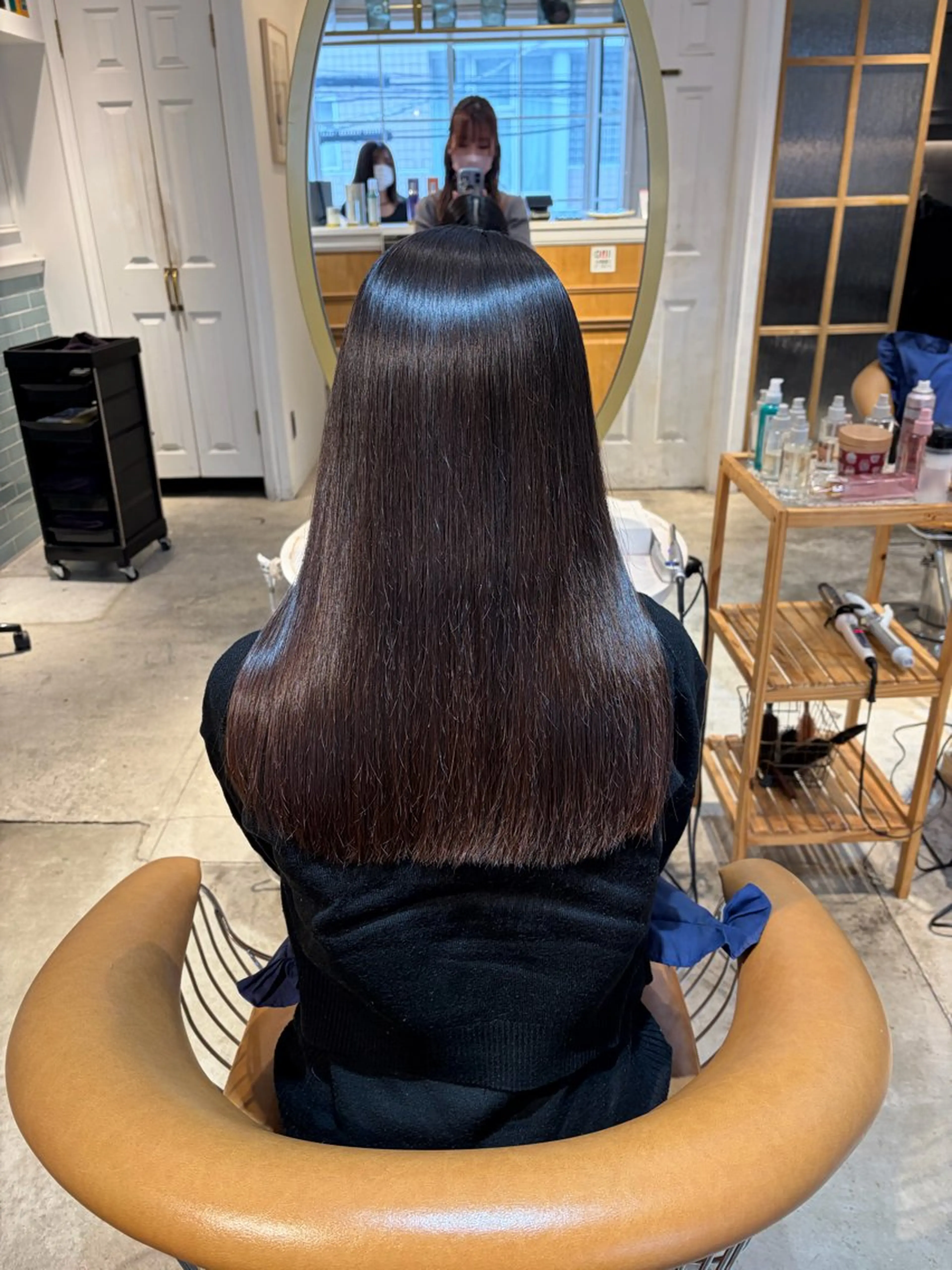 ロング 髪質改善 縮毛矯正 カット ヘアカラー トリートメント ヘアセット 髪質改善/ボブ /韓国/erikoのヘアスタイル