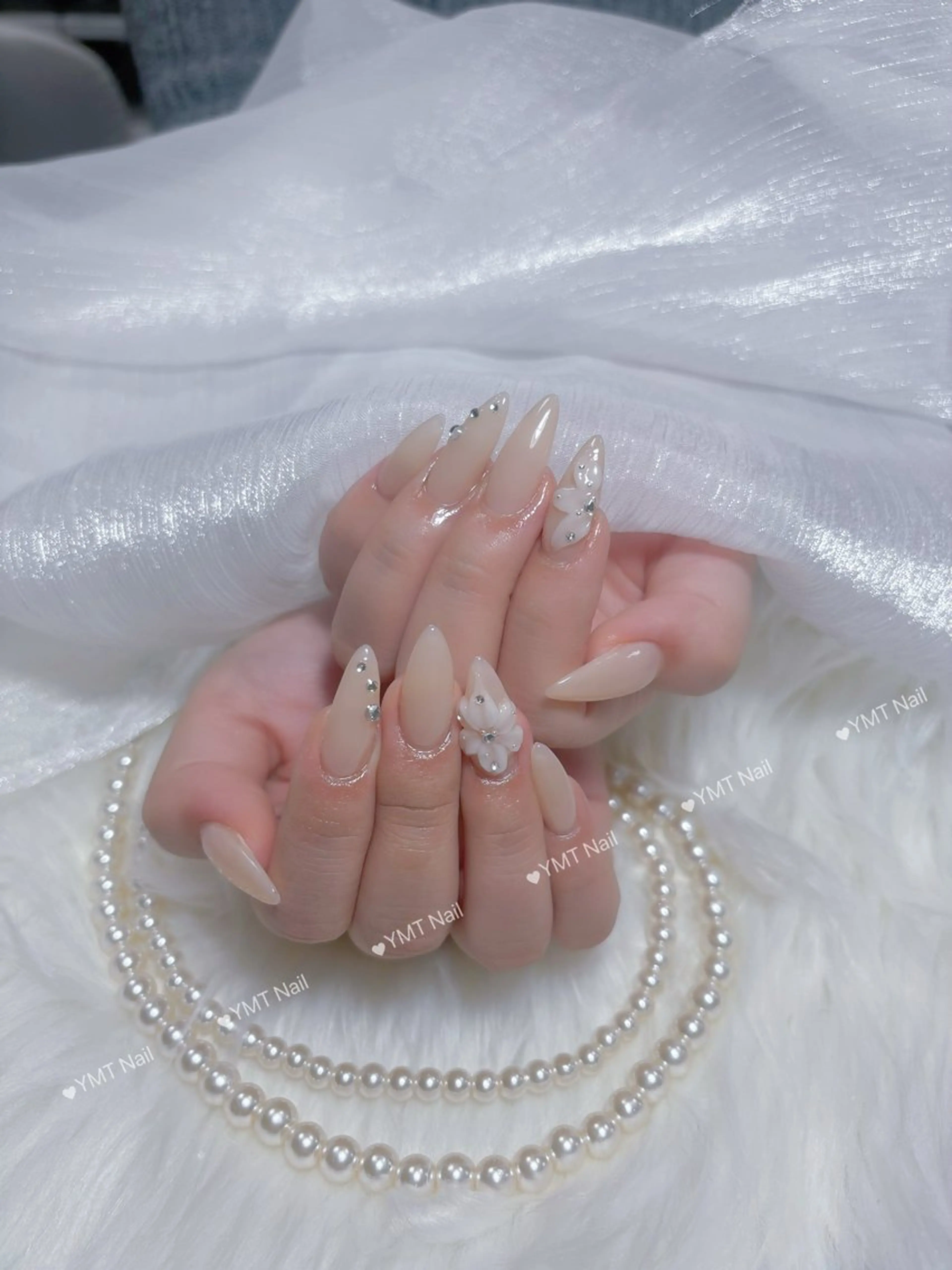 ネイル 長さ出し フットネイル ジェルネイル 韓国ネイル マグネットネイル ハンドネイル YMT NailStudioのネイルデザイン