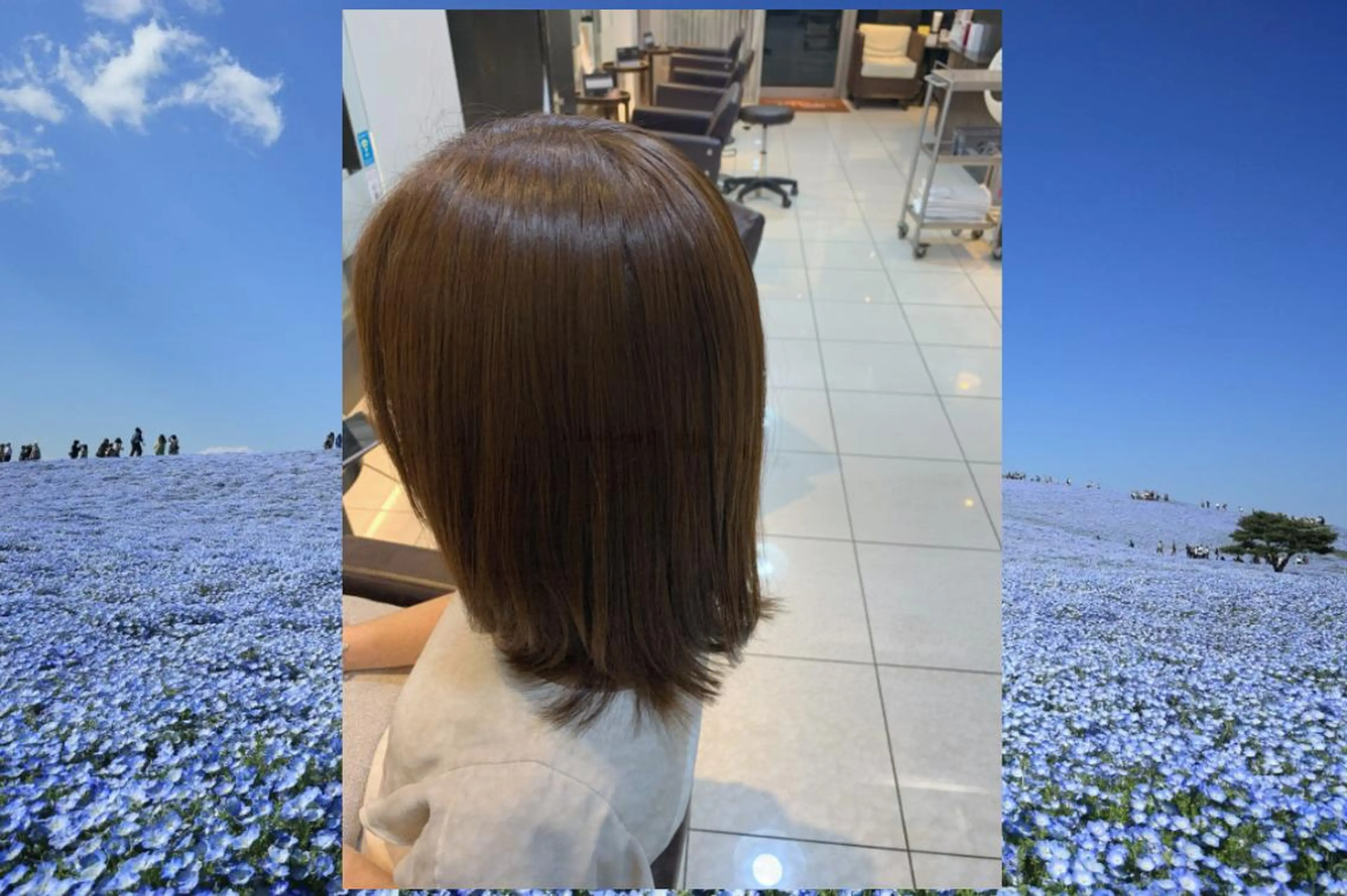 セミロング ヘッドスパニスト YUZURIのヘアスタイル