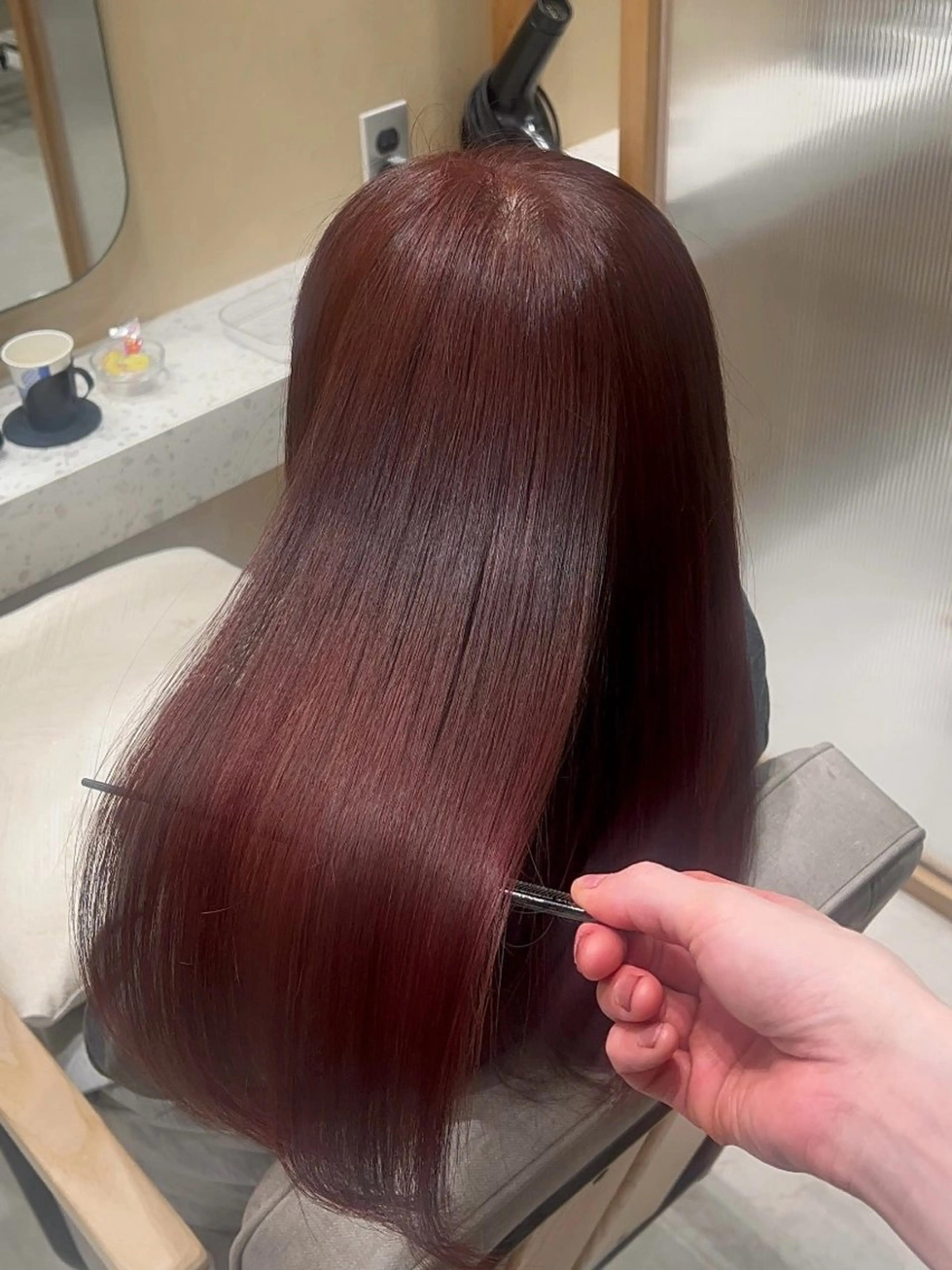 セミロング ピンクブラウン ピンクラベンダー 髪質改善 トリートメント カット ヘアカラー トリートメント 💎髪質改善/艶髪 💎mizuki💎のヘアスタイル