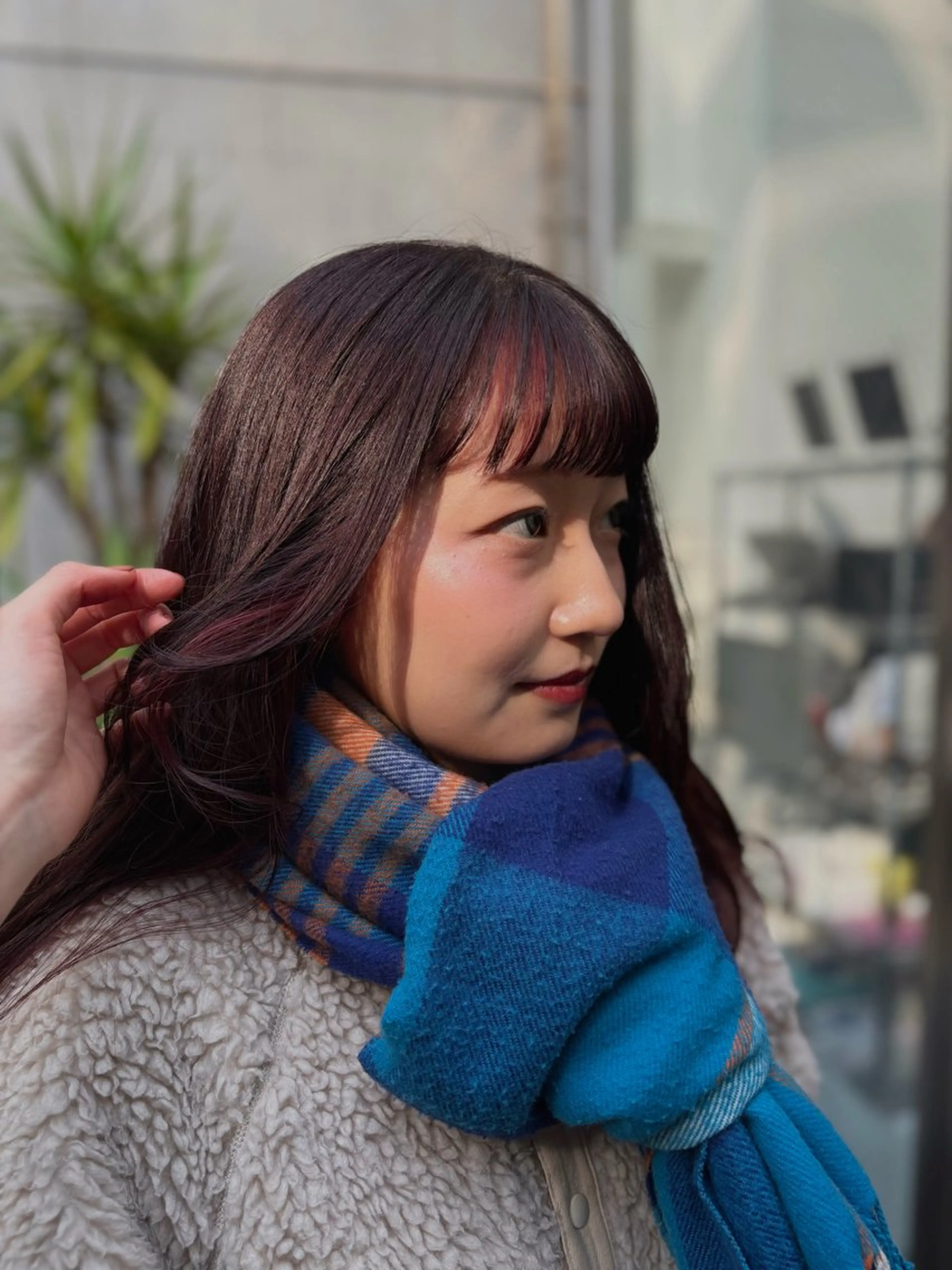 ロング カラー ブリーチ イヤリングカラー インナーカラー 顔周りカット 【CHERIE】天神 大名サロン💫りんのヘアスタイル