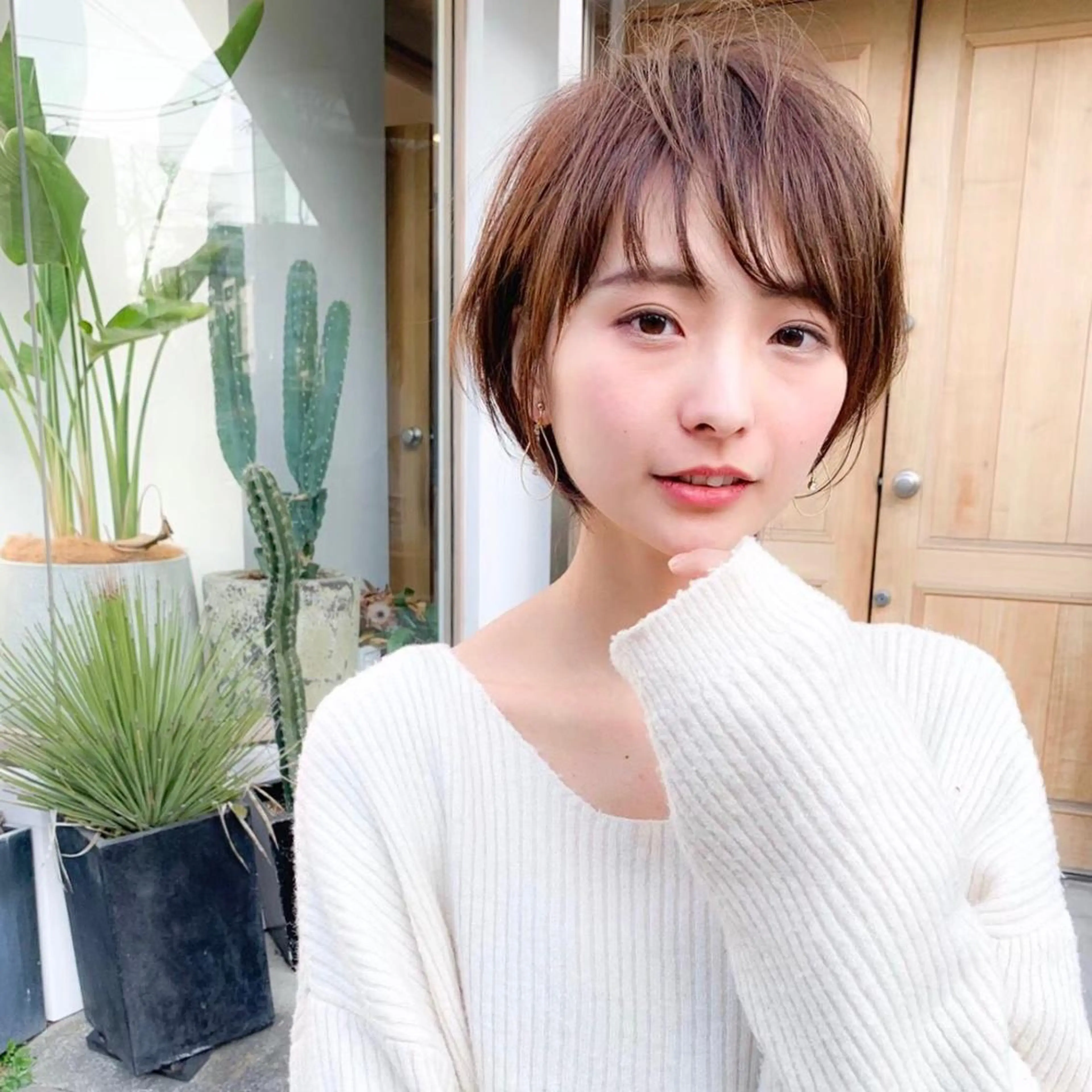 ショート カラー 🩵ハイトーン 美咲🩵のヘアスタイル