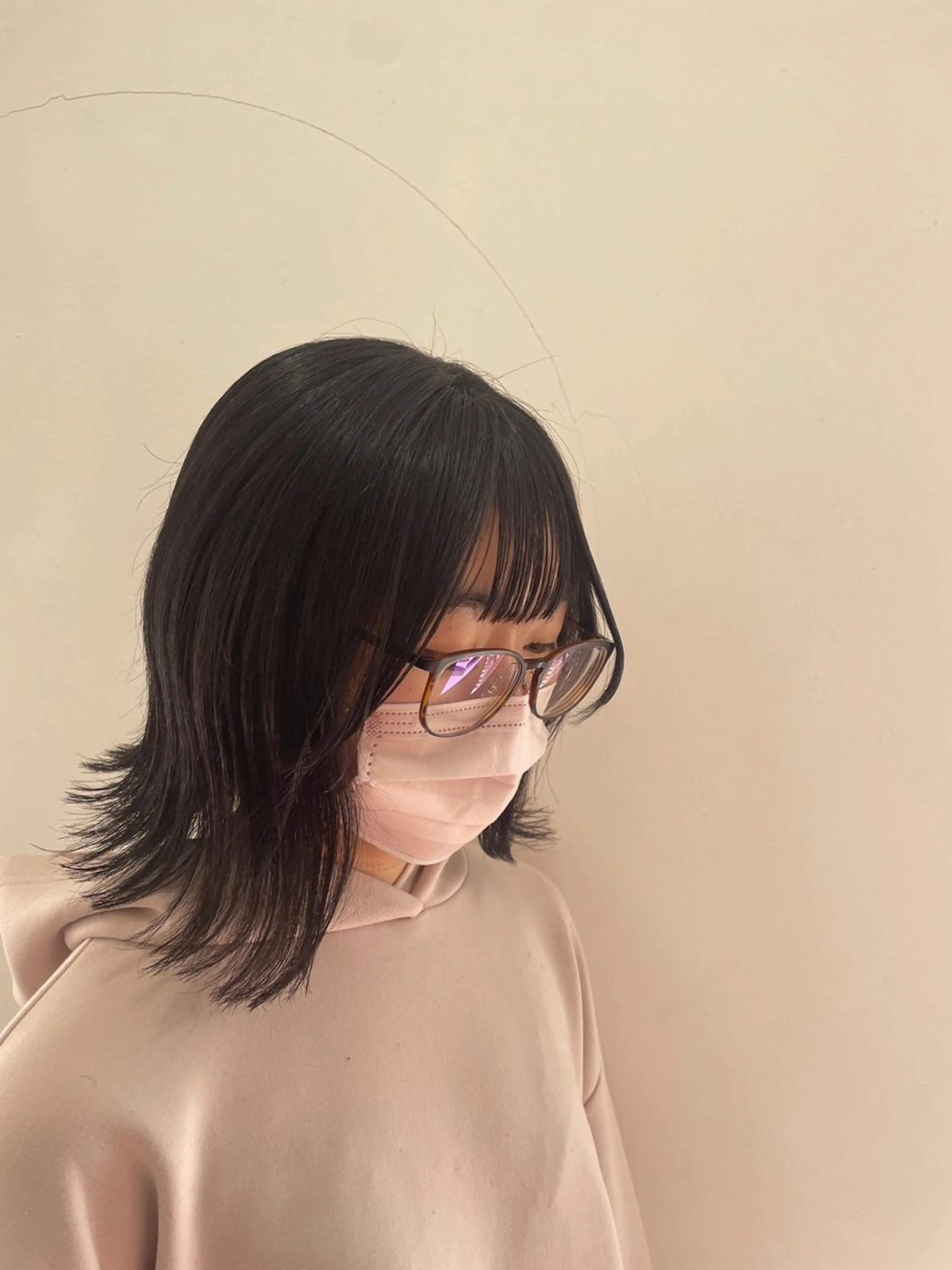 ミディアム ミディアムパーマ 髪質改善 トリートメント mopa_kaede 暖色カラー/ロングのヘアスタイル