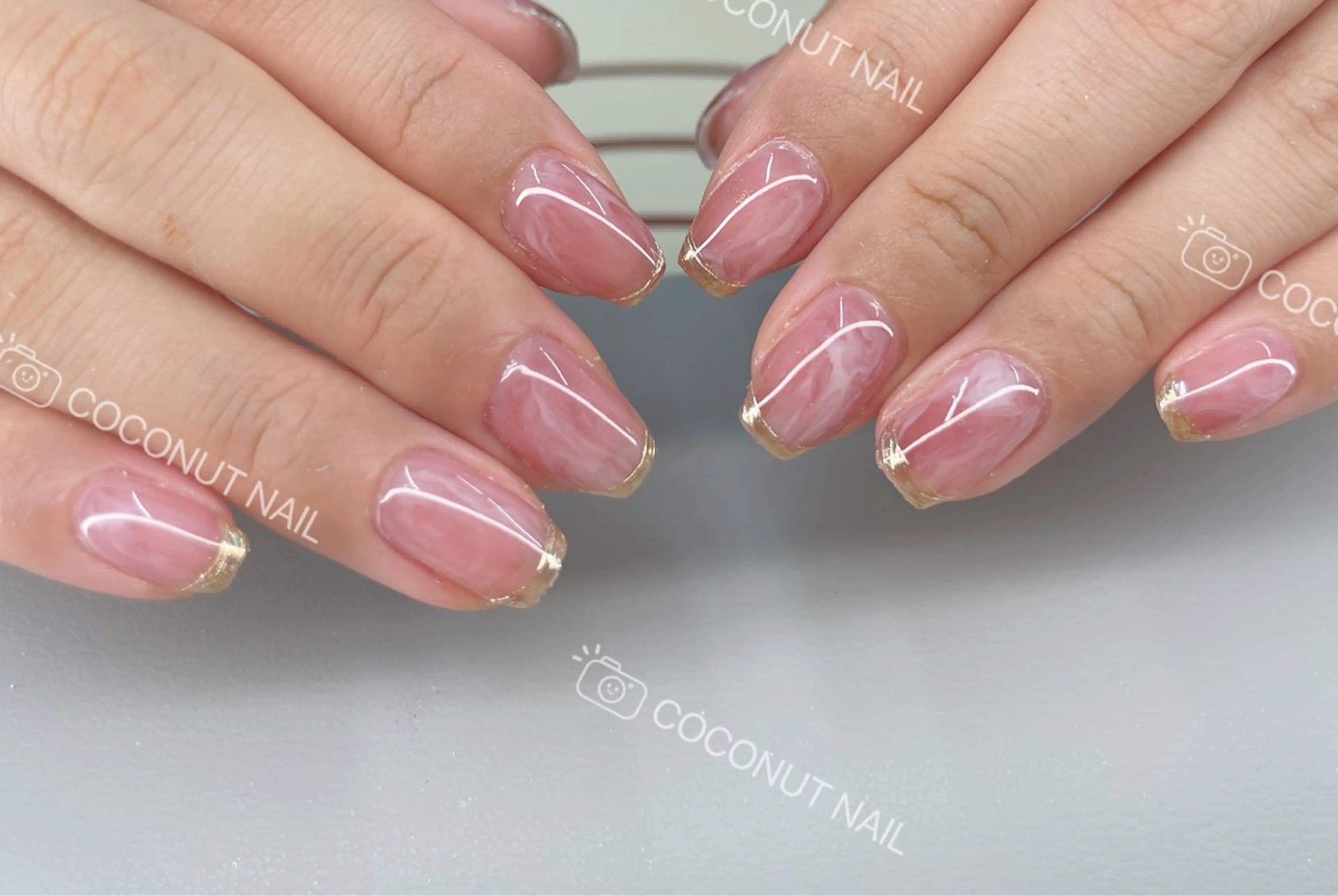 ネイル ハンドネイル 神田 ココナッツのネイルデザイン