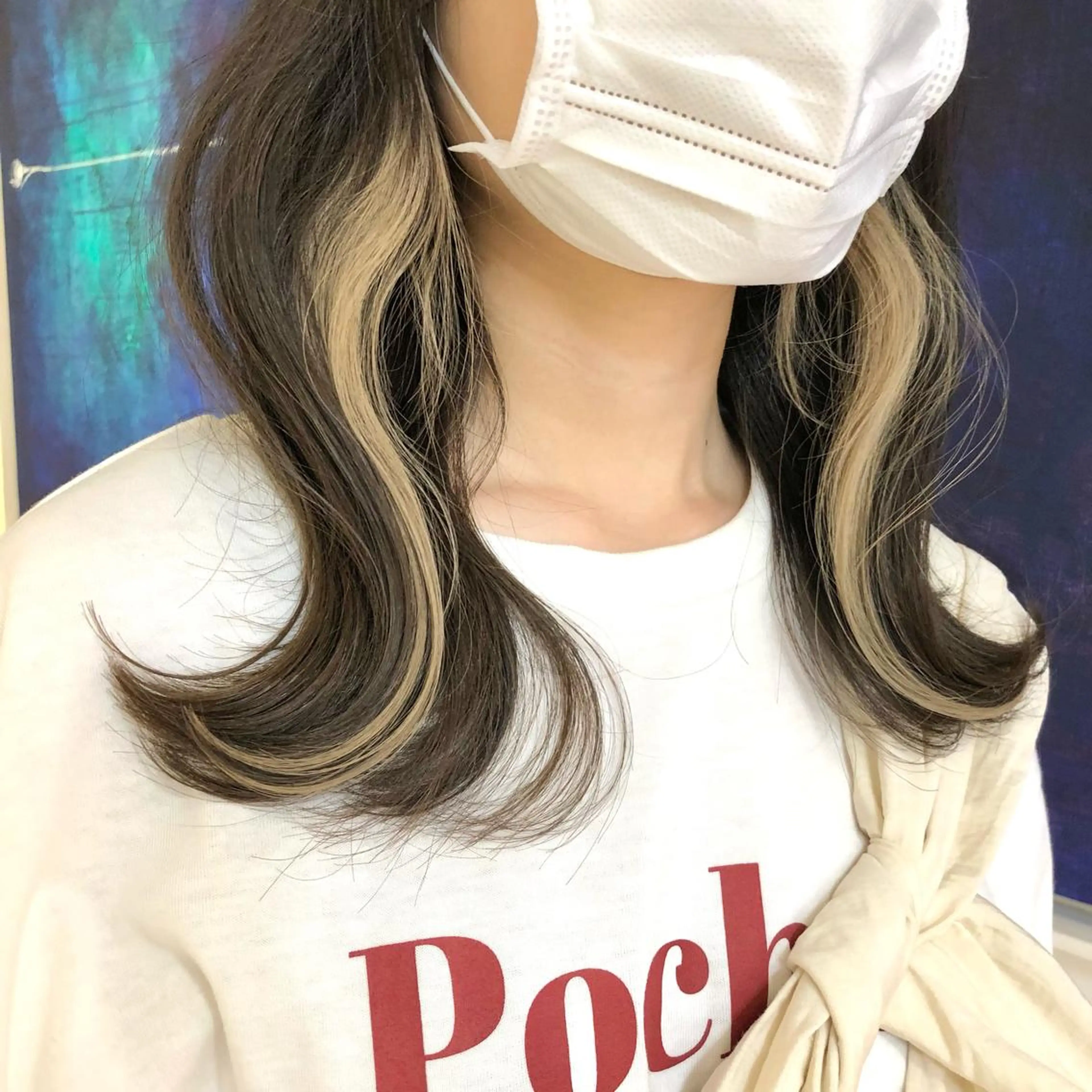 ミディアム カラー ベージュカラー ブリーチ ミルクティーベージュ 🫧tomoka 透明感カラー🫧のヘアスタイル