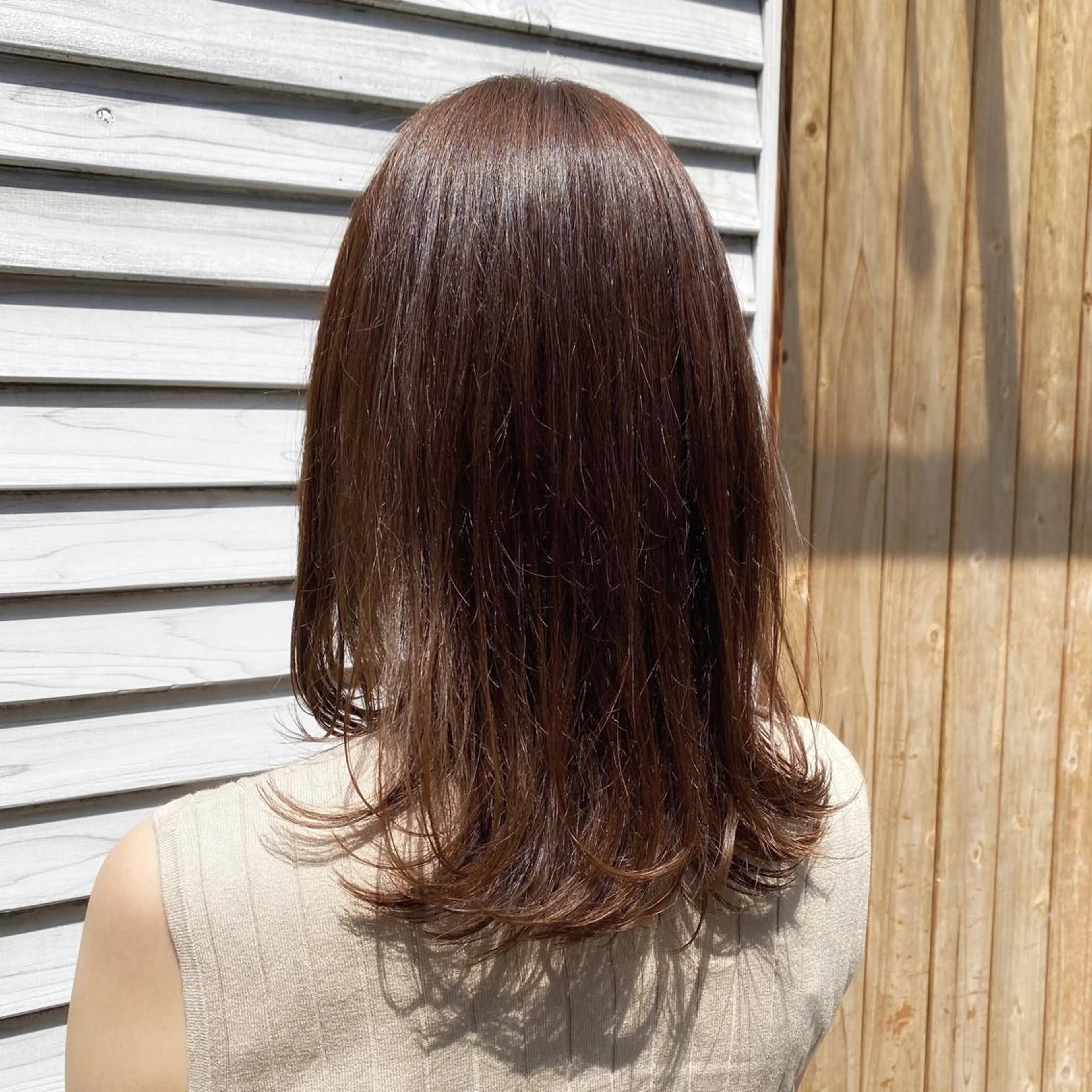 セミロング カラー 🪭risa 暖色/レイヤー🪭のヘアスタイル