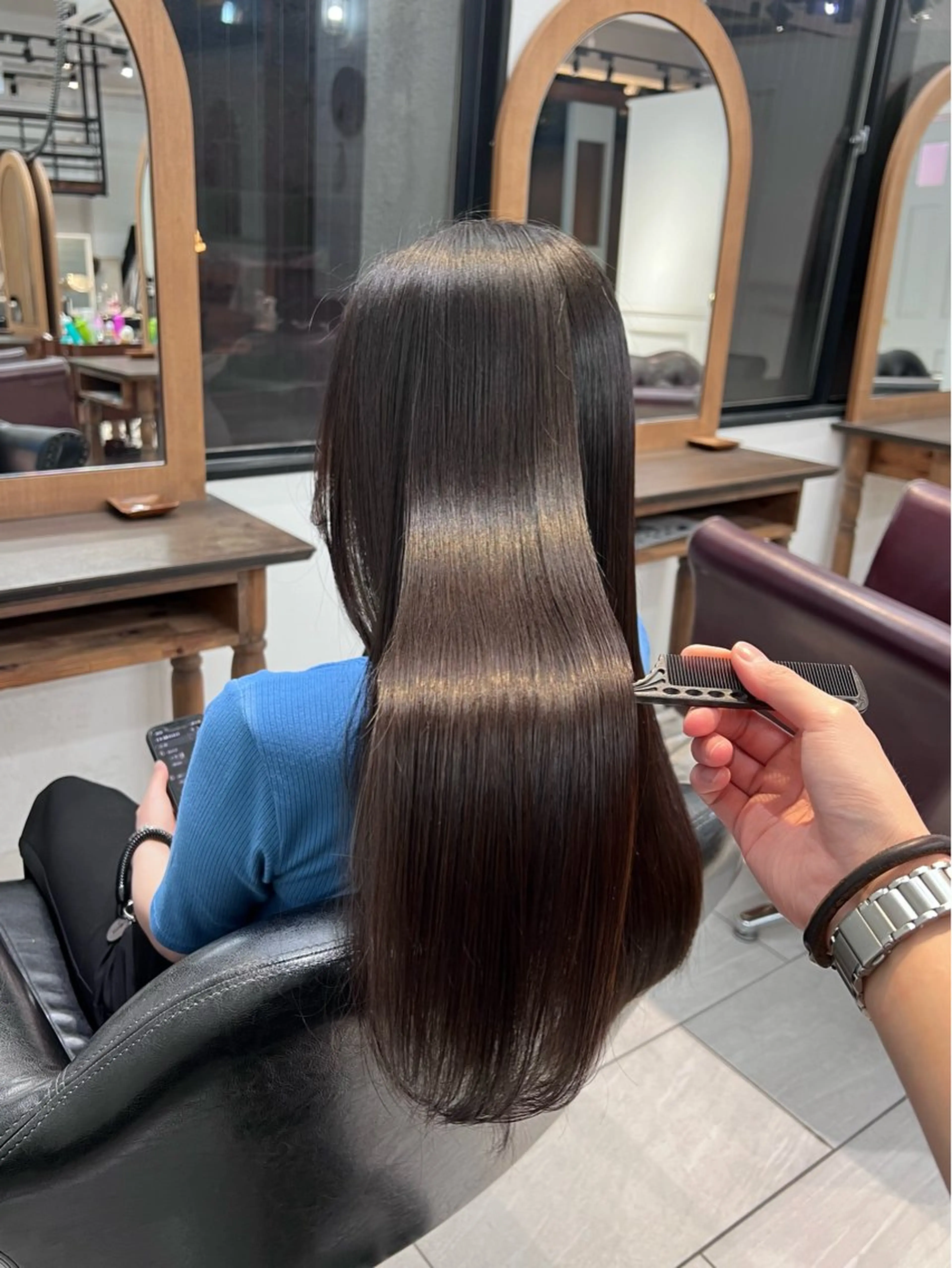 ロング 山口 琢也のヘアスタイル