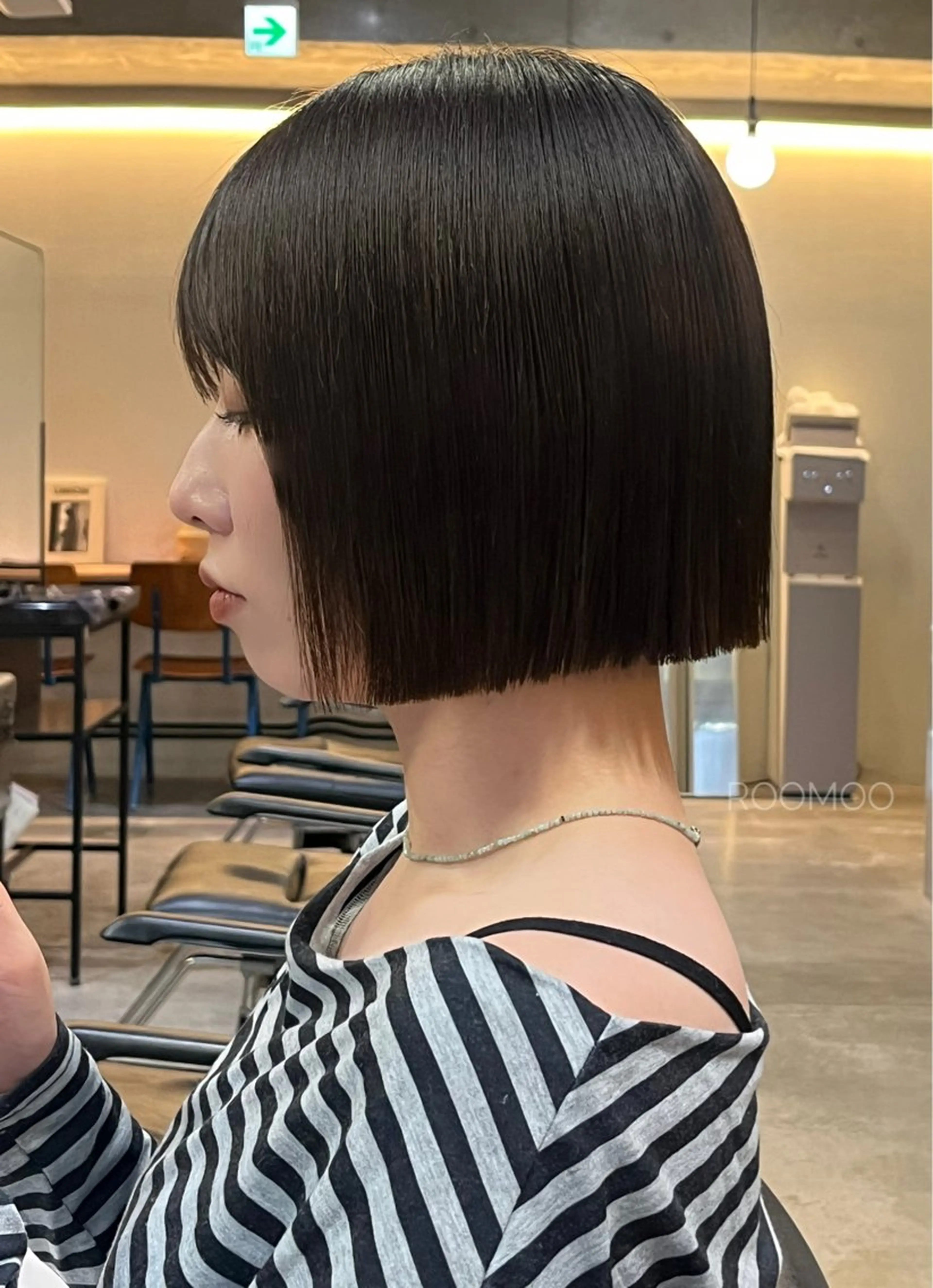 ショート 切りっぱなしボブ ボブ 小顔カット カット 韓国ボブ/ハッシュ カットKIRAのヘアスタイル