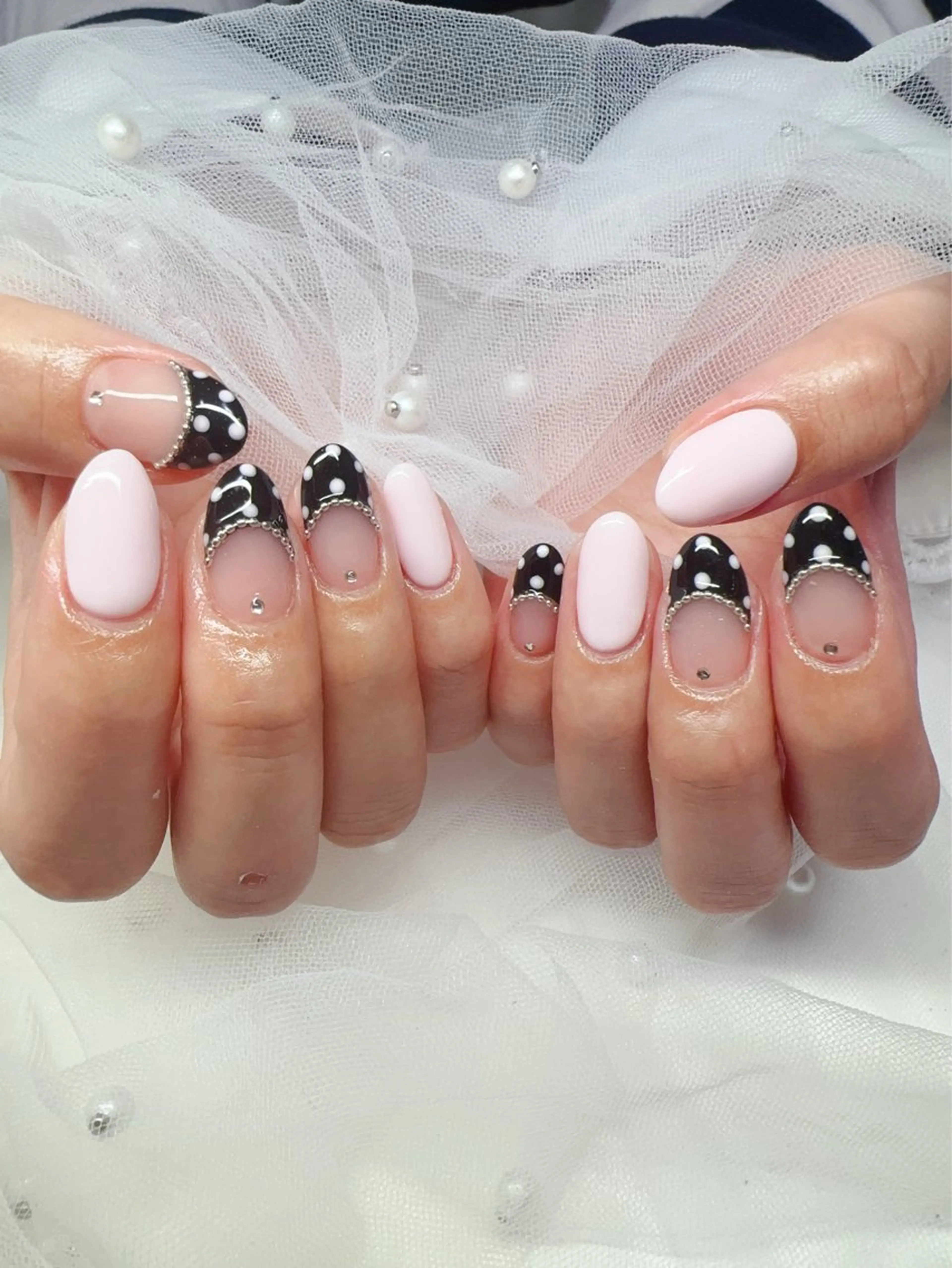 ネイル オーロラネイル チークネイル 成人式 長さ出し ジェルネイル ハンドネイル YUYI.nail salonのネイルデザイン
